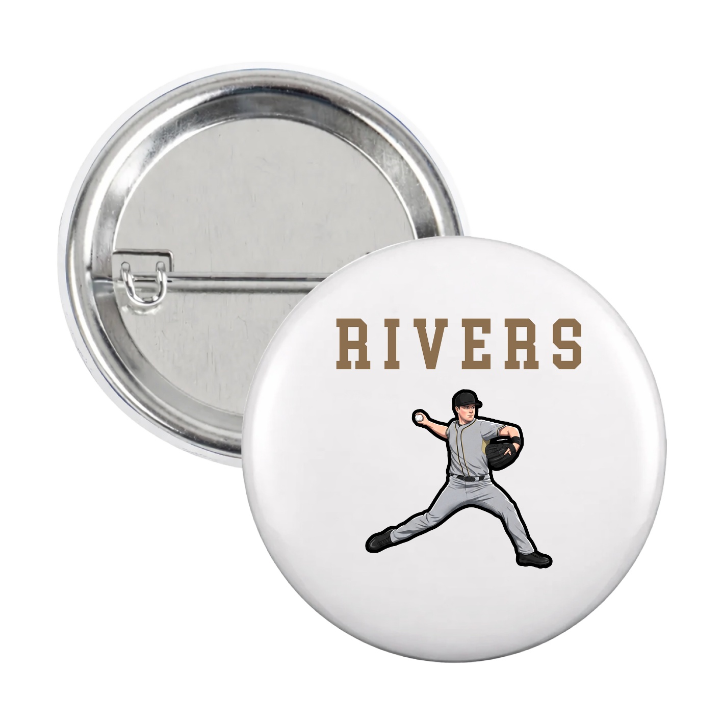 Game Day Button — Shirsey in White