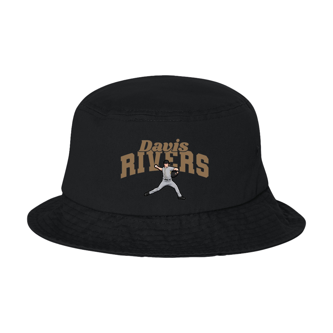 Bucket Cap — Signature Arch in Black