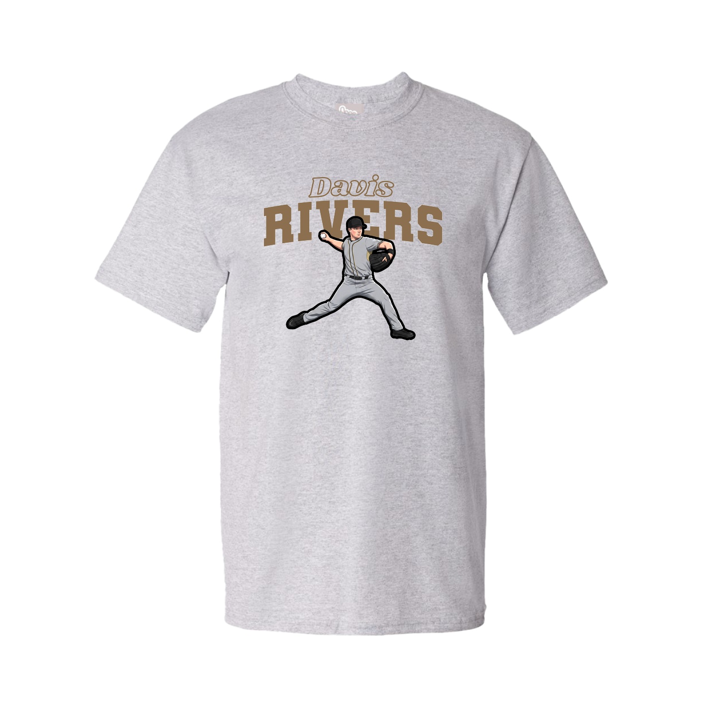 Tee — Name Arch in Grey
