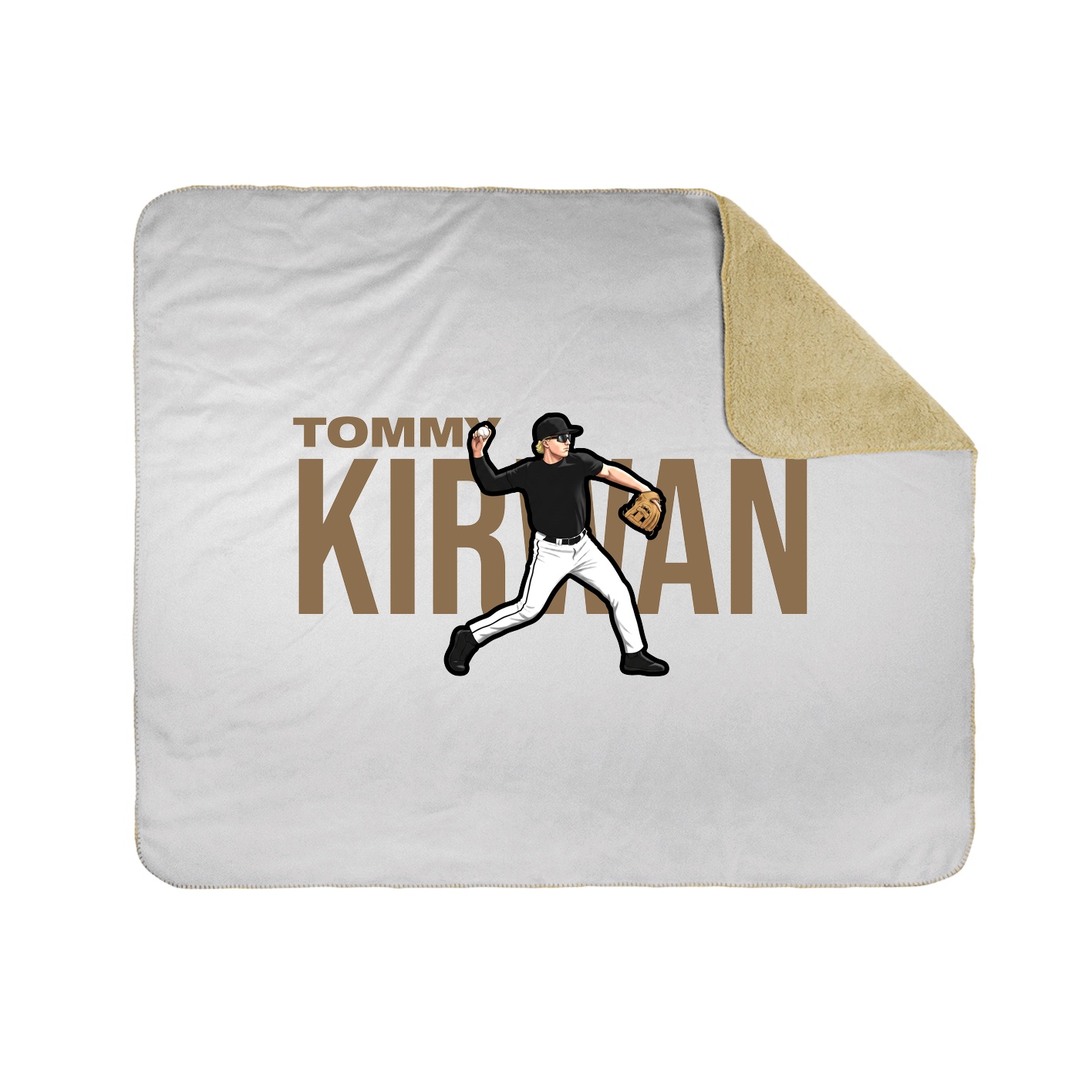 Throw Blanket — Player Name in White