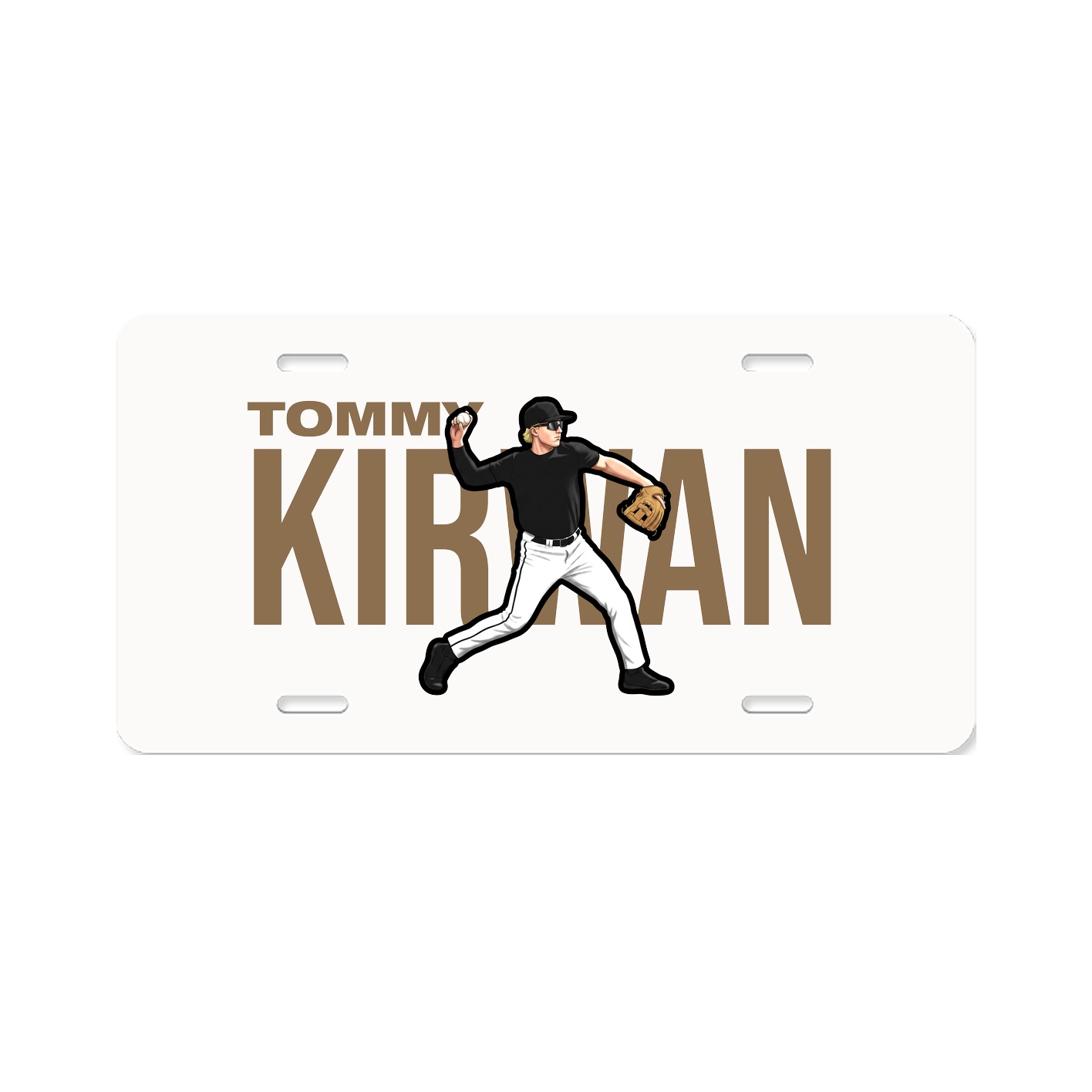 License Plate — Player Name in Classic