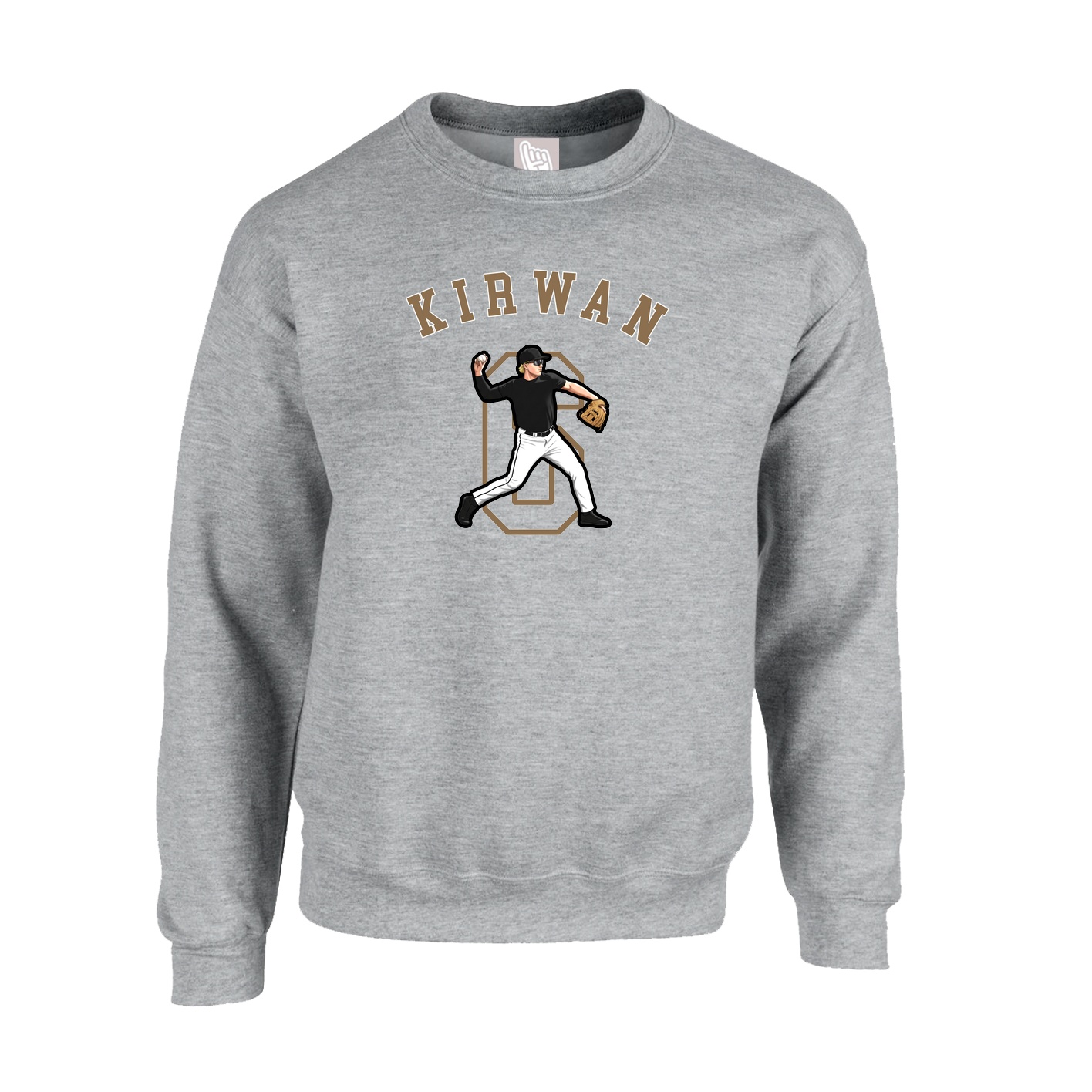 Fleece Crew — Shirsey Arch in Grey