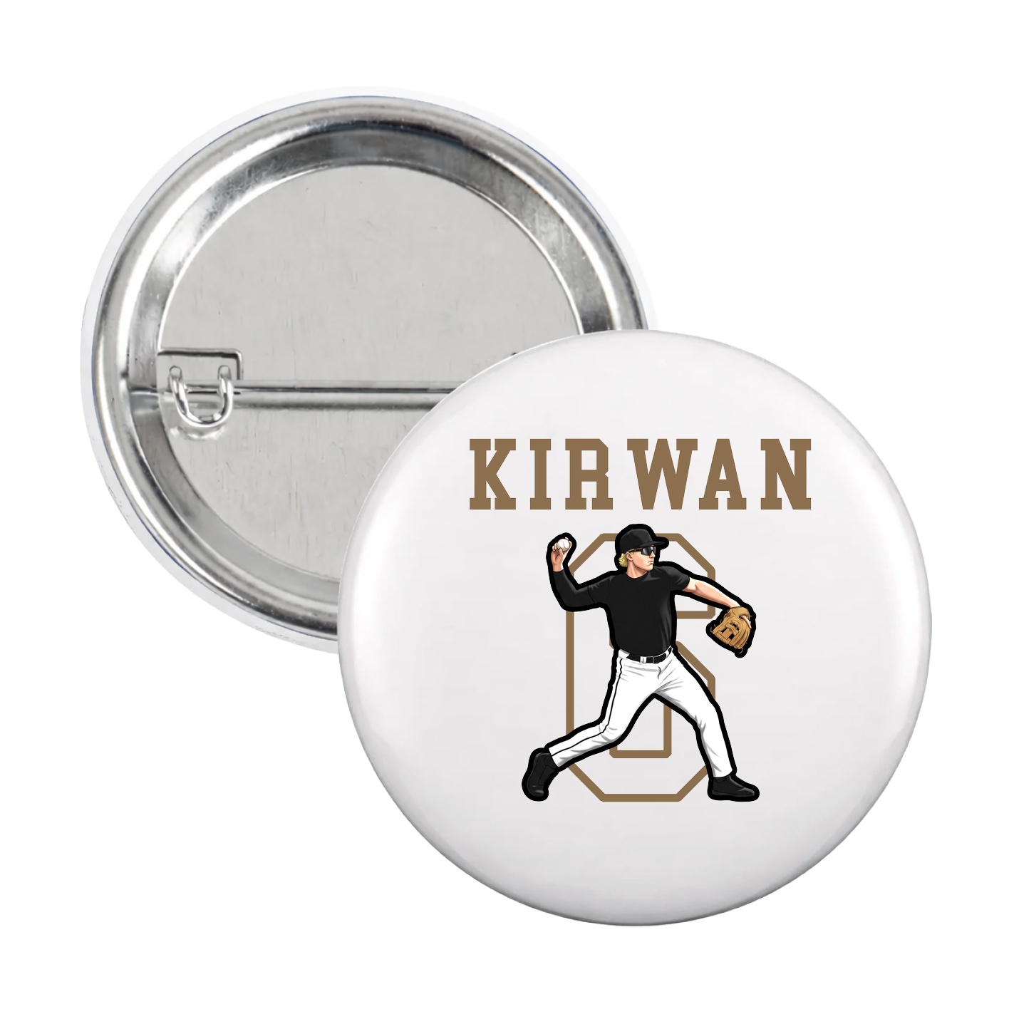 Game Day Button — Shirsey in White