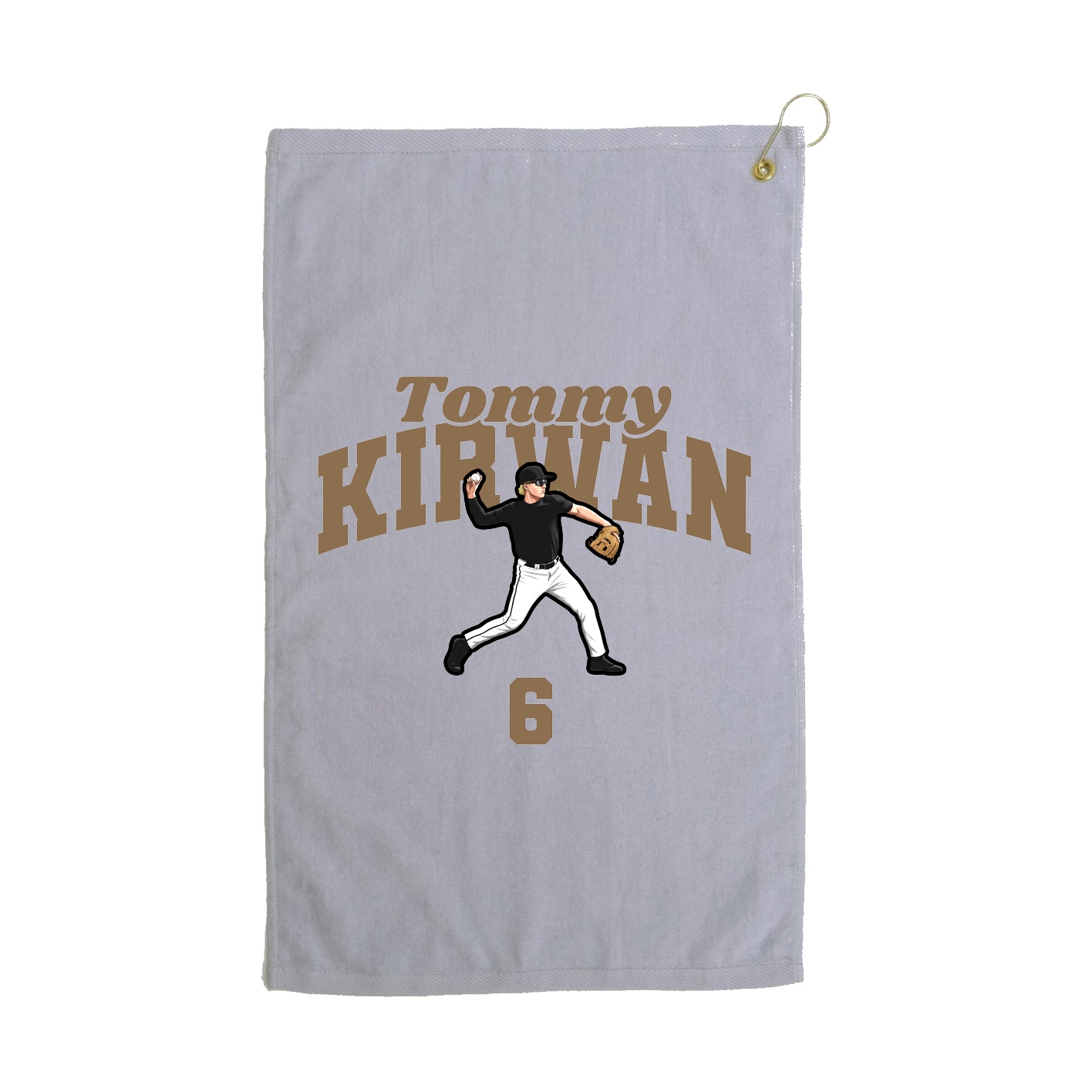 Golf Towel — Signature Arch in Grey