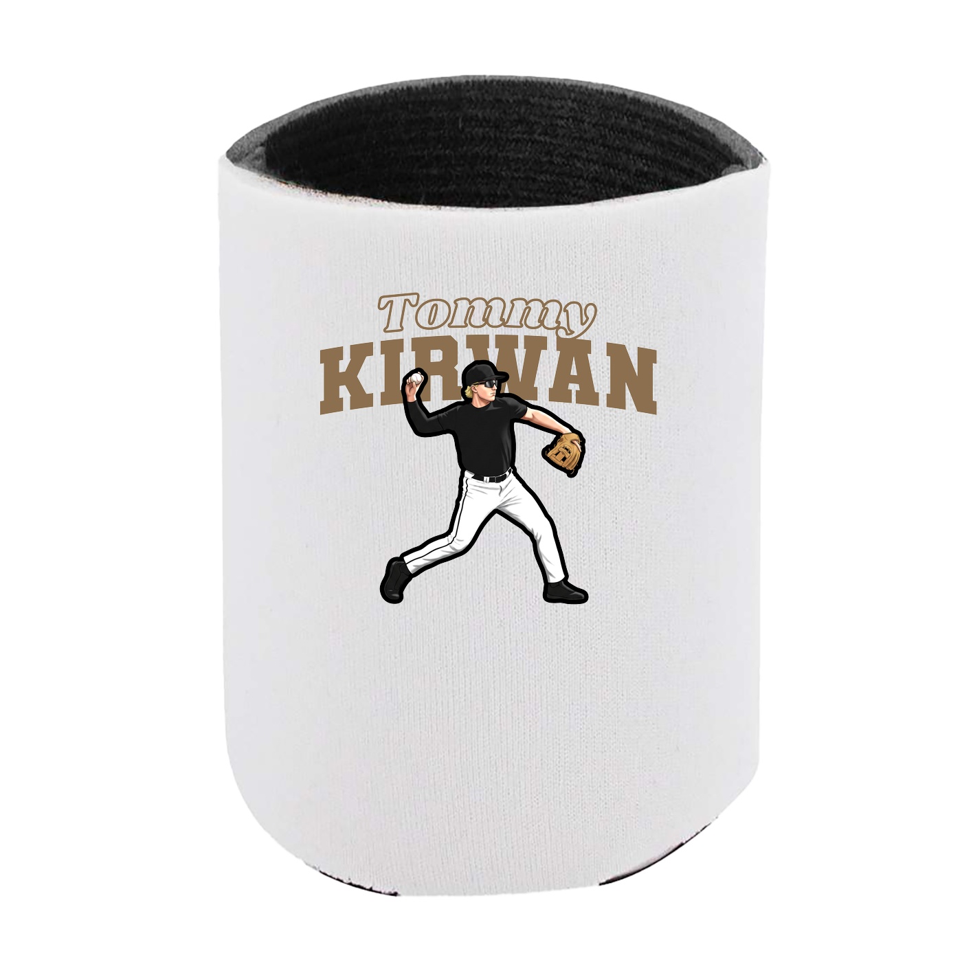 Can Holder — Name Arch in White