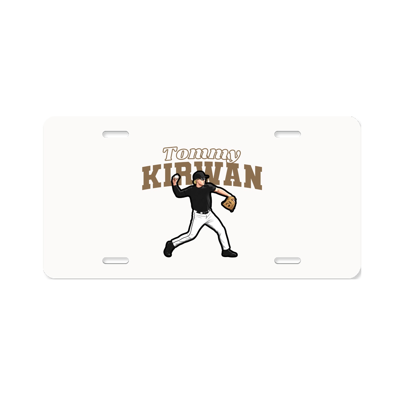 License Plate — Name Arch in Classic