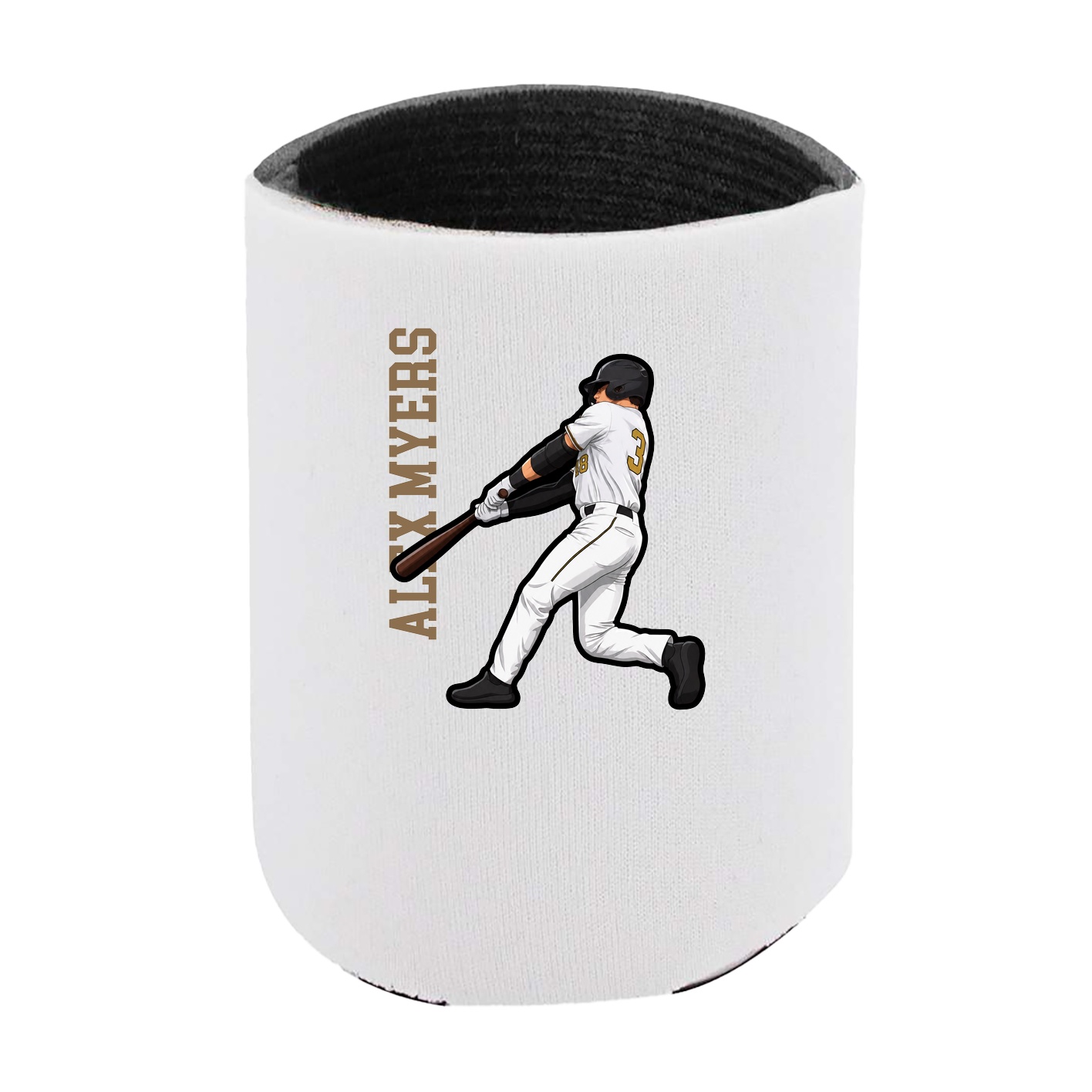 Can Holder — Name Vertical in White
