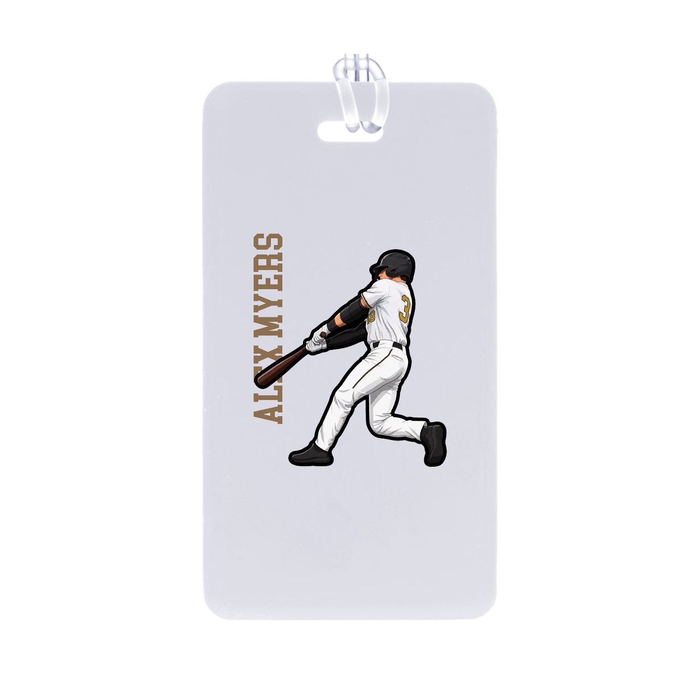 Bag Tag — Name Vertical in Classic