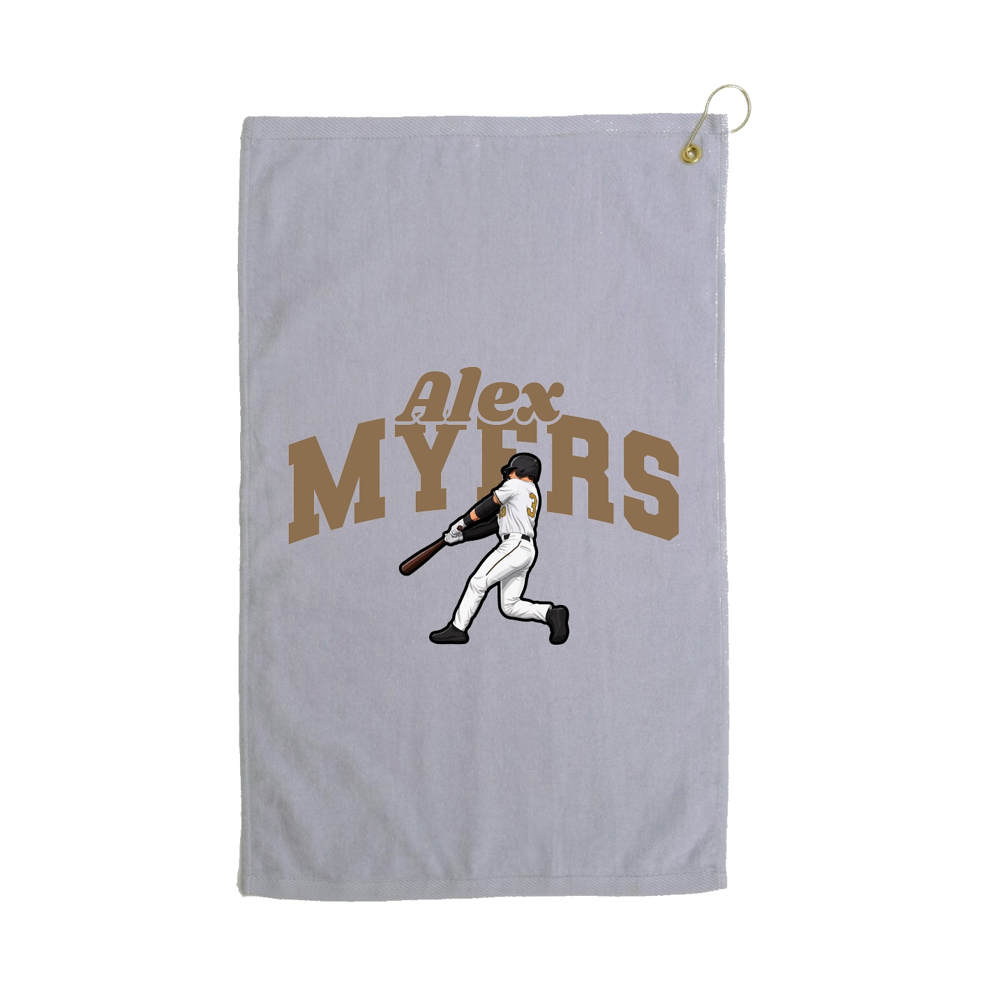 Golf Towel — Signature Arch in Grey
