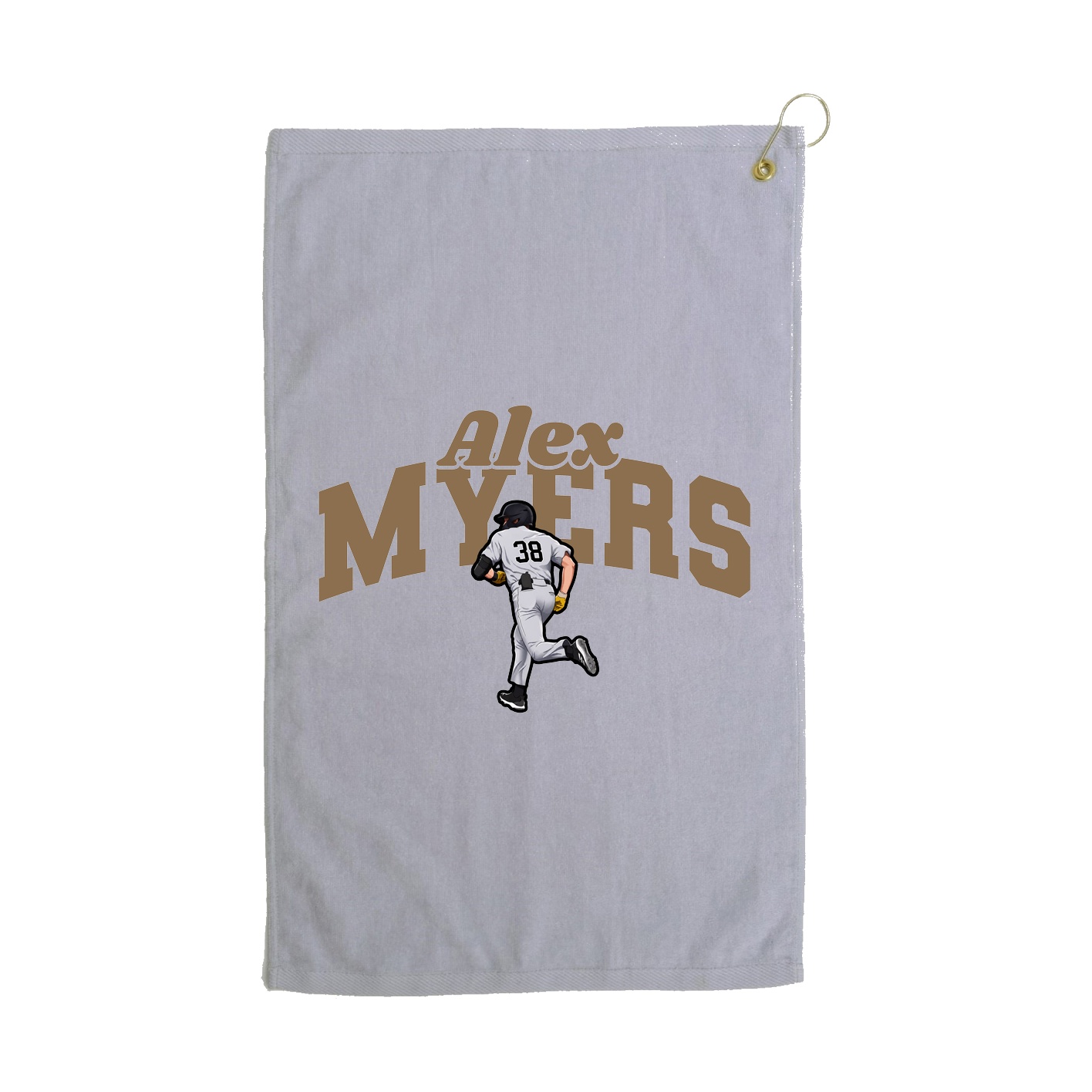 Golf Towel — Signature Arch in Grey