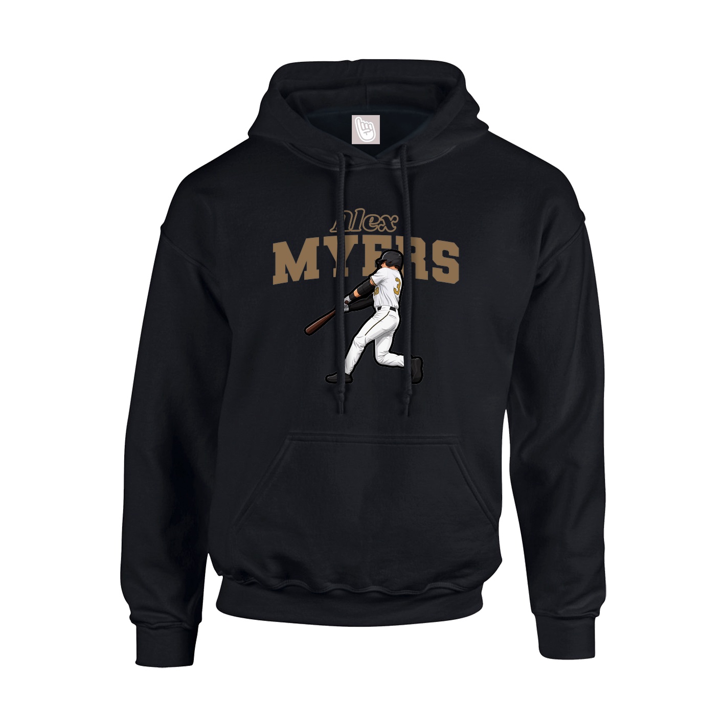 Hoodie — Name Arch in Black