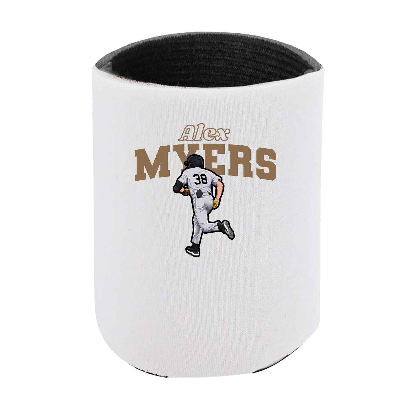 Can Holder — Name Arch in White