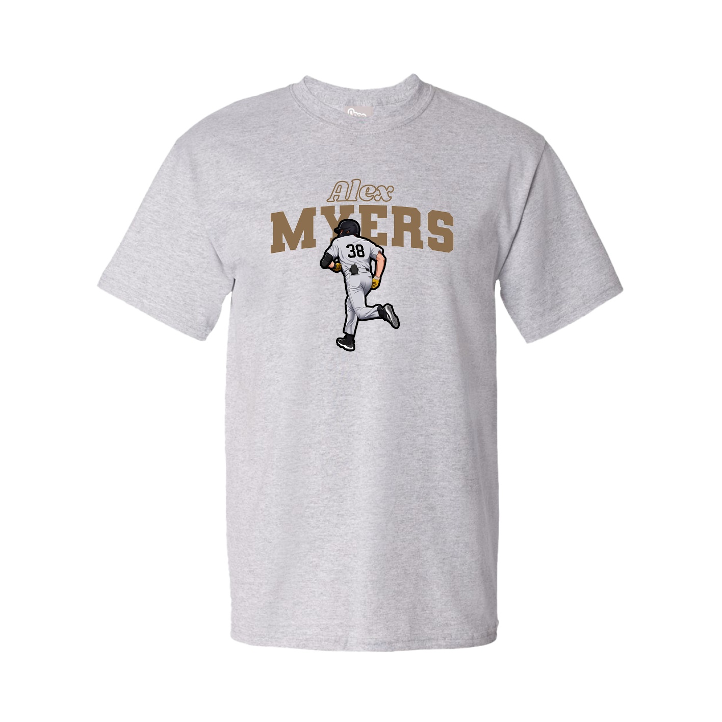 Tee — Name Arch in Grey