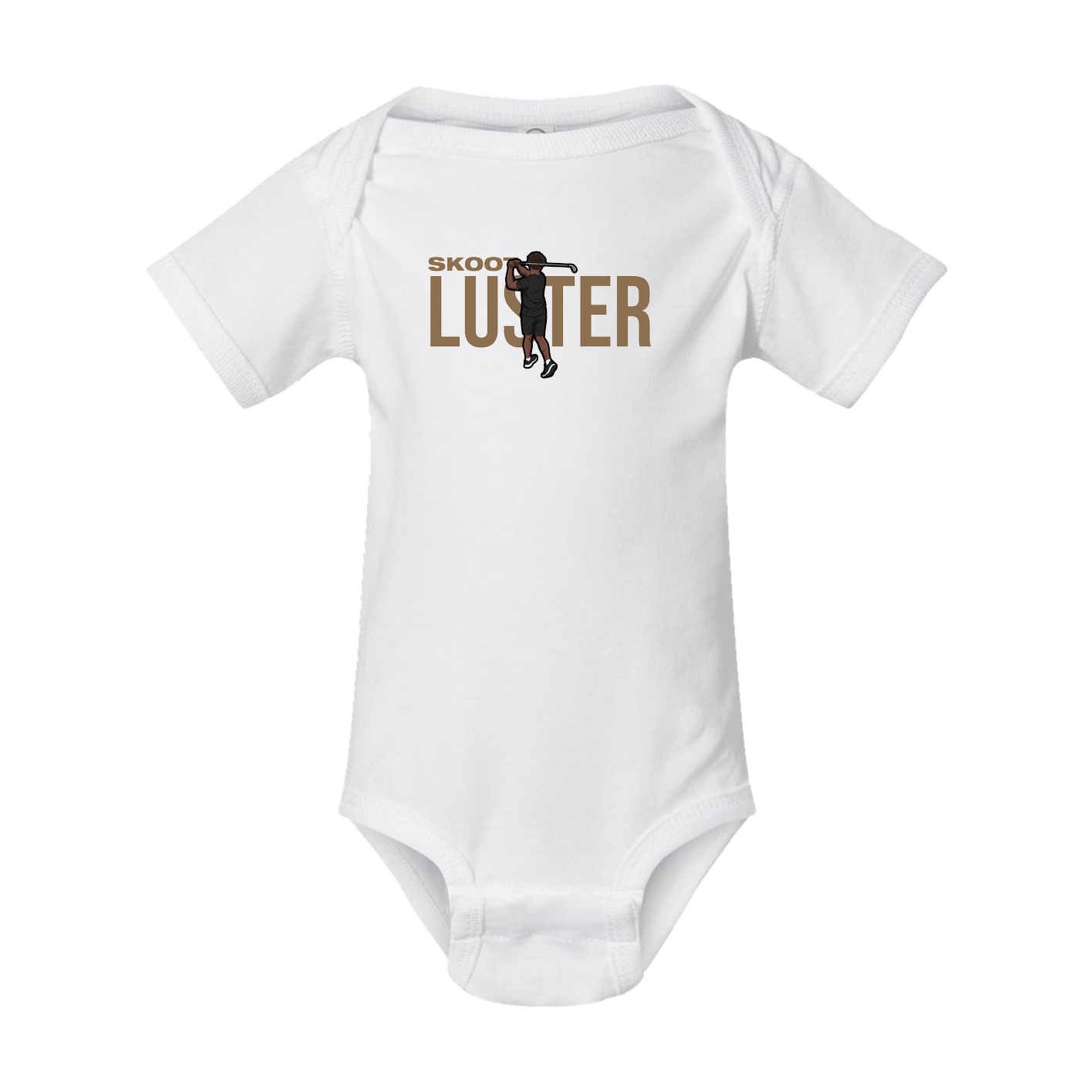 Baby Onesie — Player Name in White