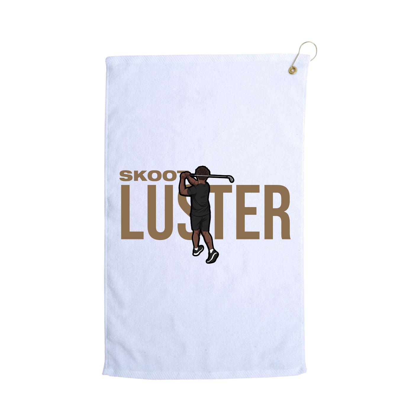 Golf Towel — Player Name in White