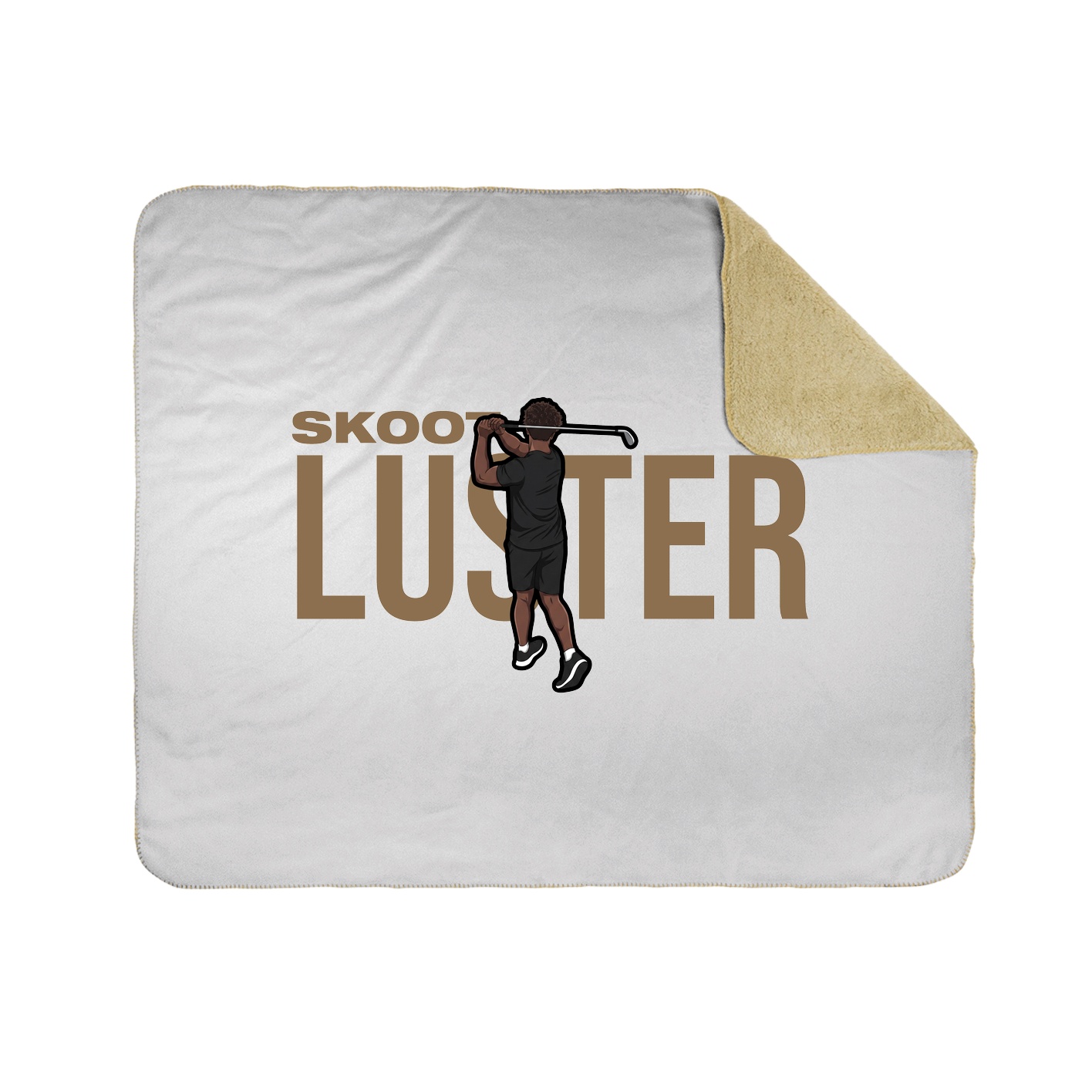 Throw Blanket — Player Name in White