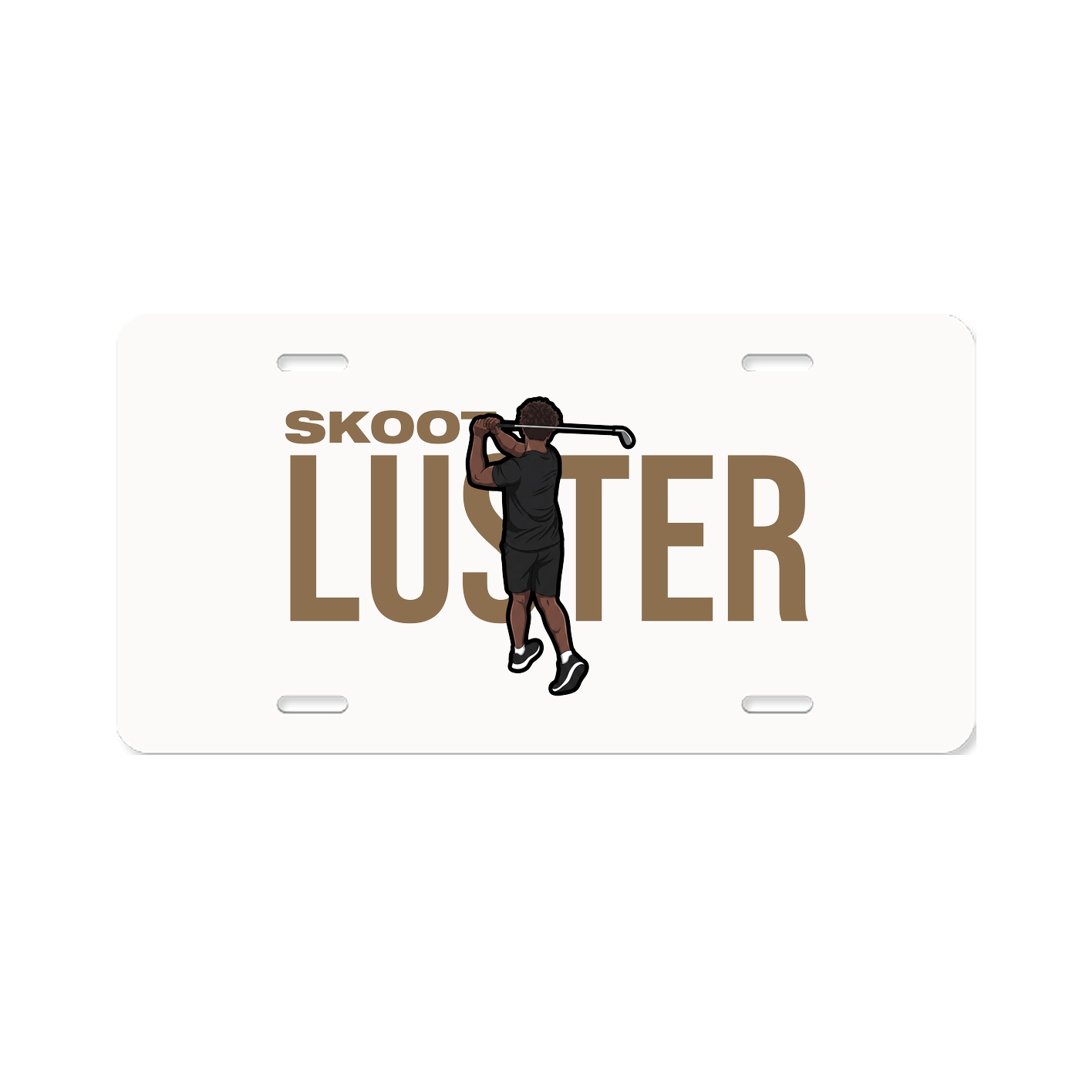 License Plate — Player Name in Classic