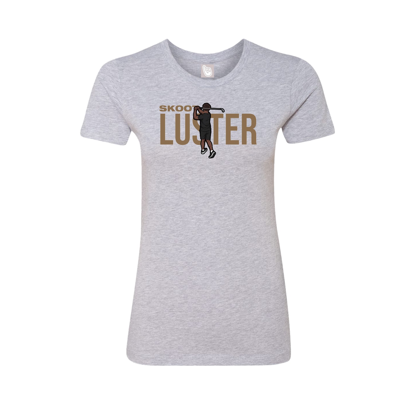 Womens Tee — Player Name in Grey