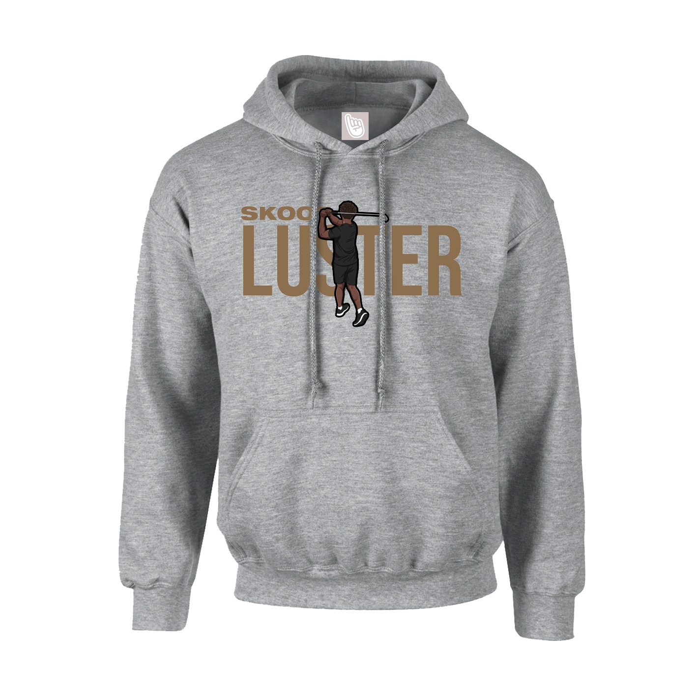 Hoodie — Player Name in Grey