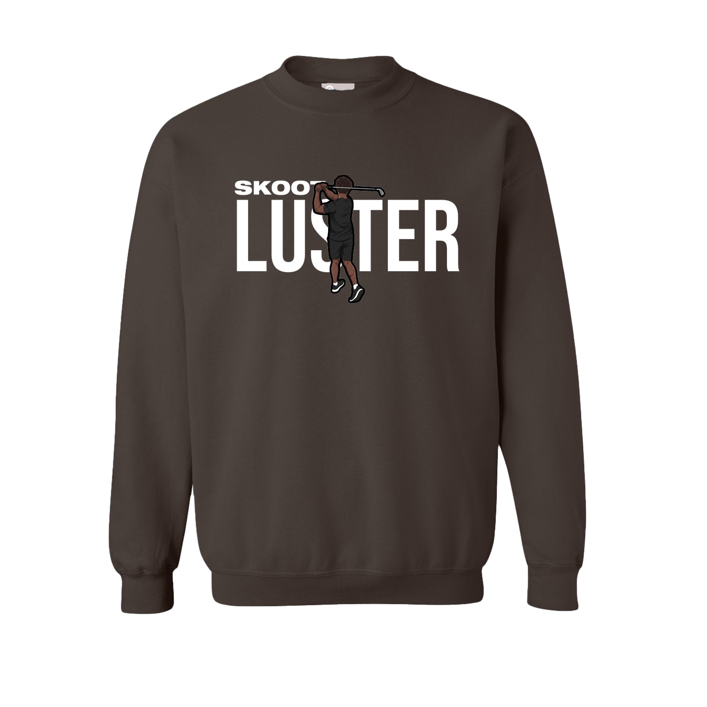 Fleece Crew — Player Name in Brown