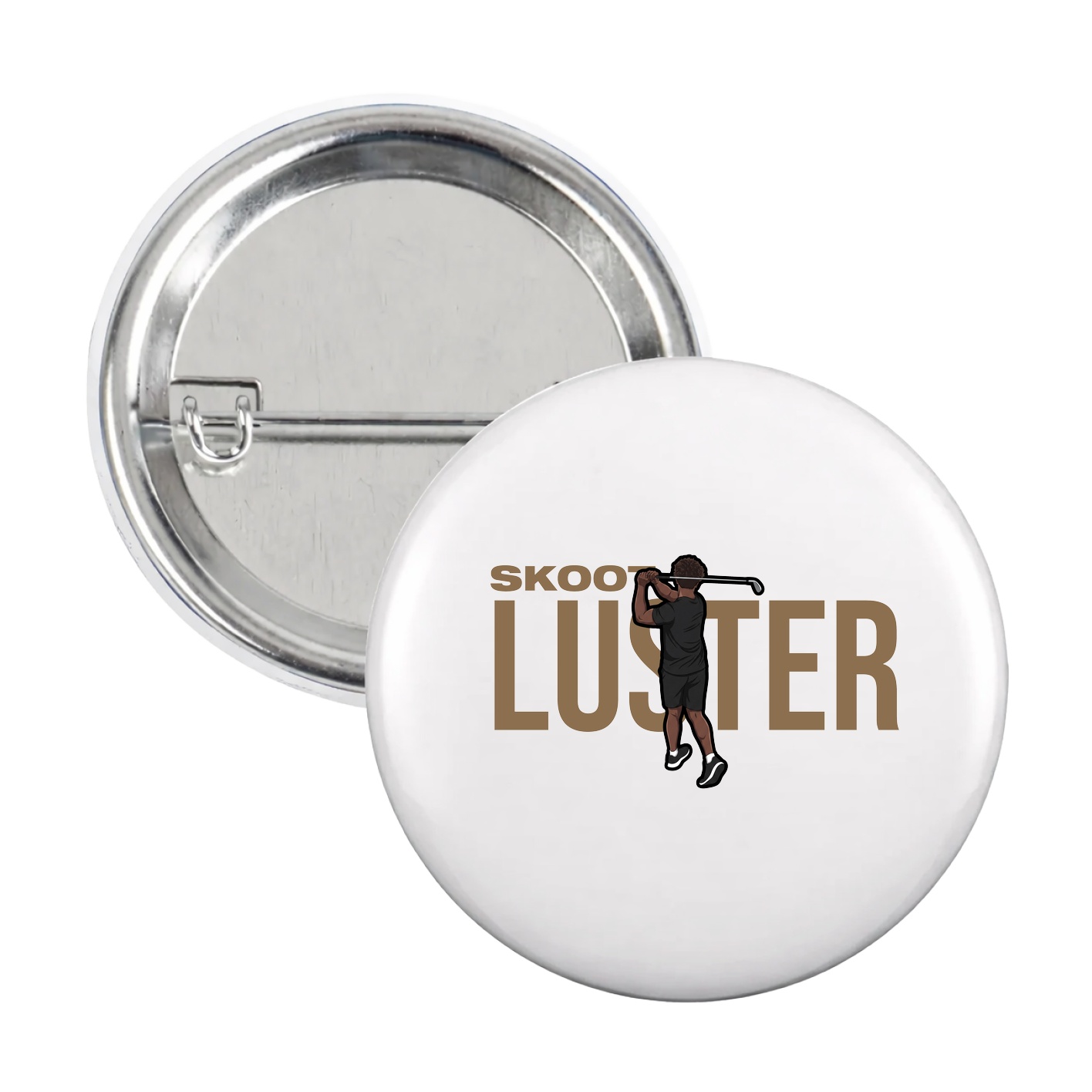 Game Day Button — Player Name in White