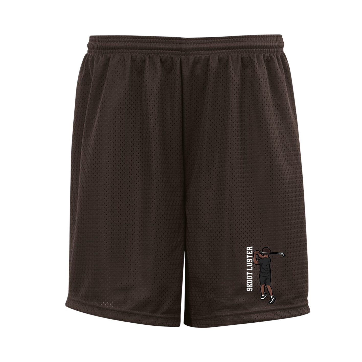 Shorts — Name Vertical in Brown