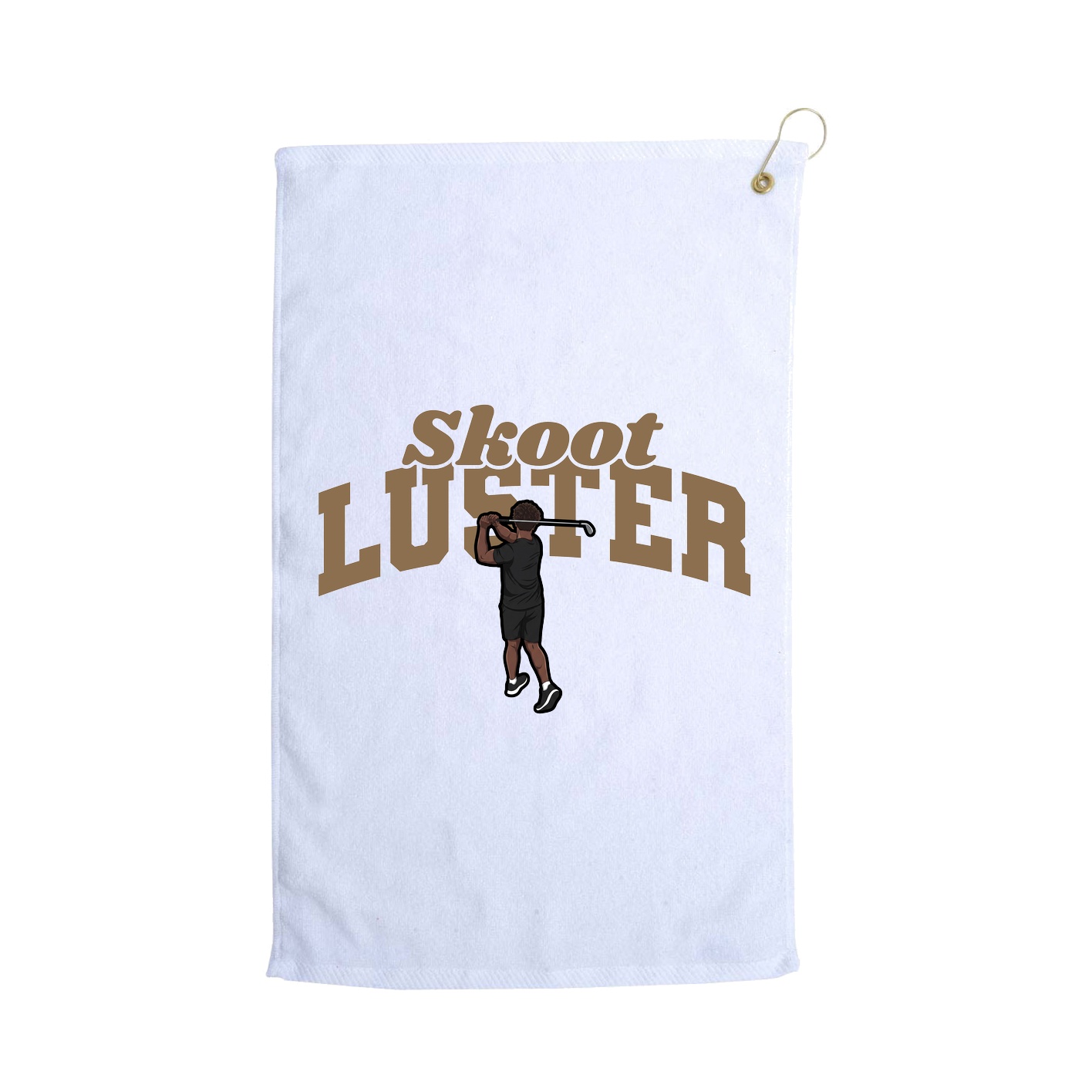 Golf Towel — Signature Arch in White