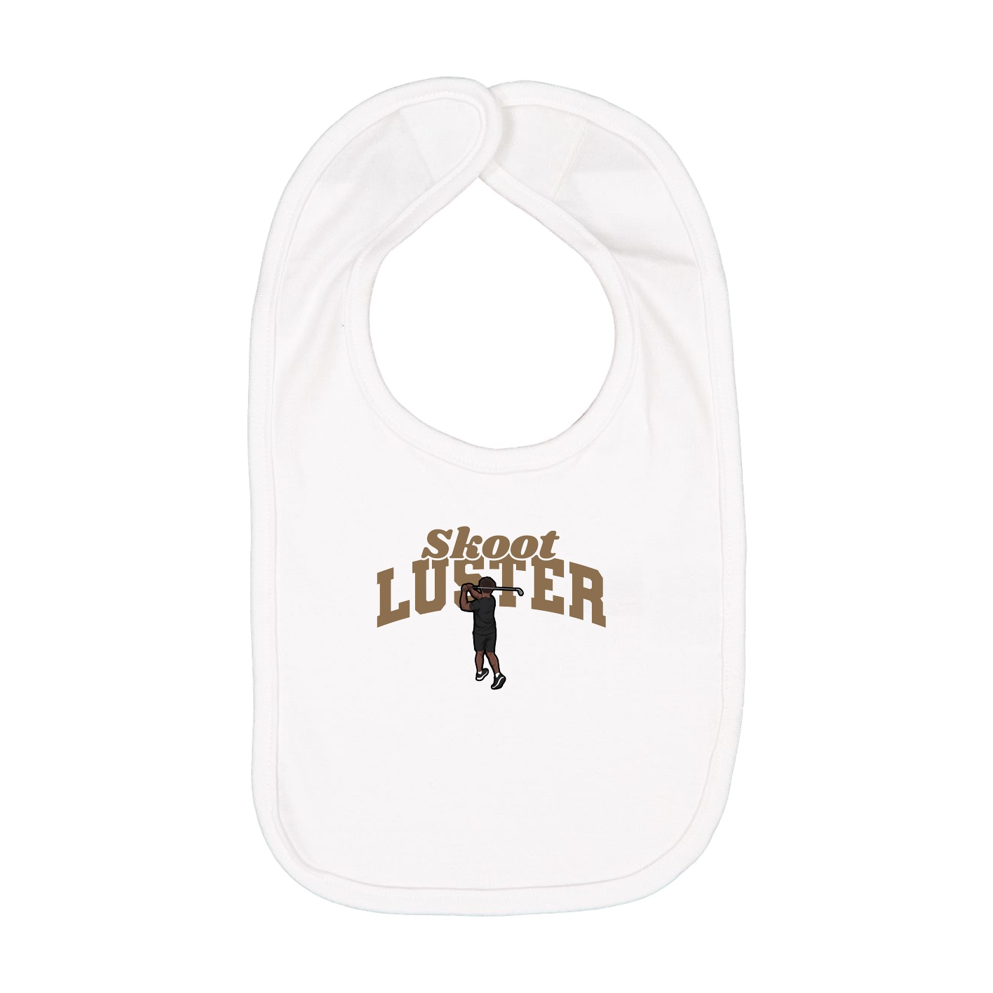 Infant Bib — Signature Arch in White