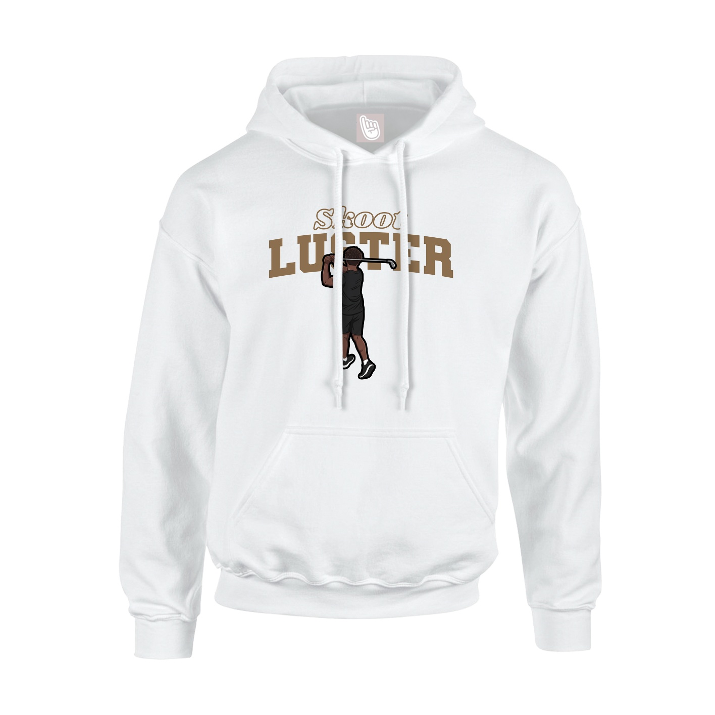 Hoodie — Name Arch in White