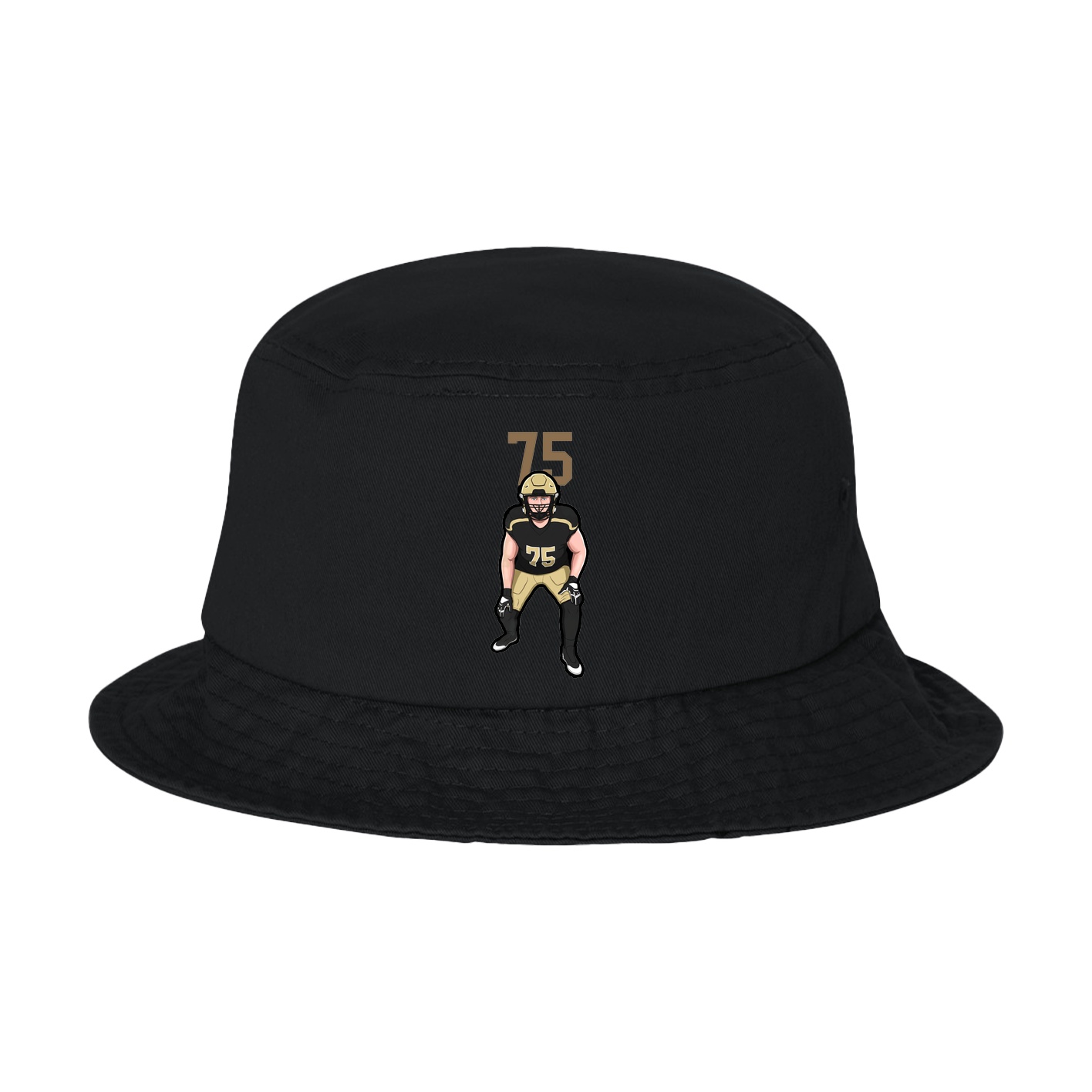 Bucket Cap — Number Top in Black