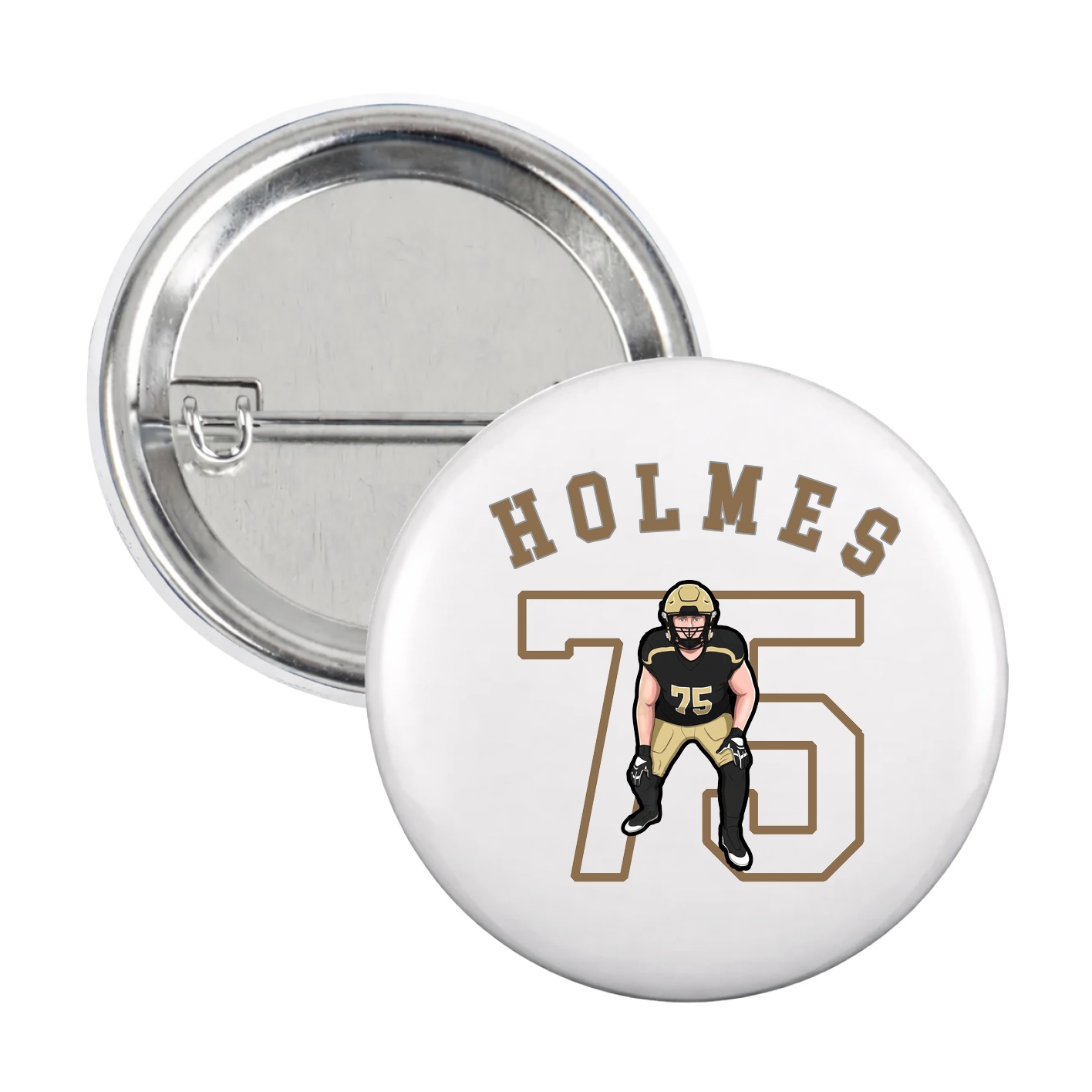 Game Day Button — Shirsey Arch in White