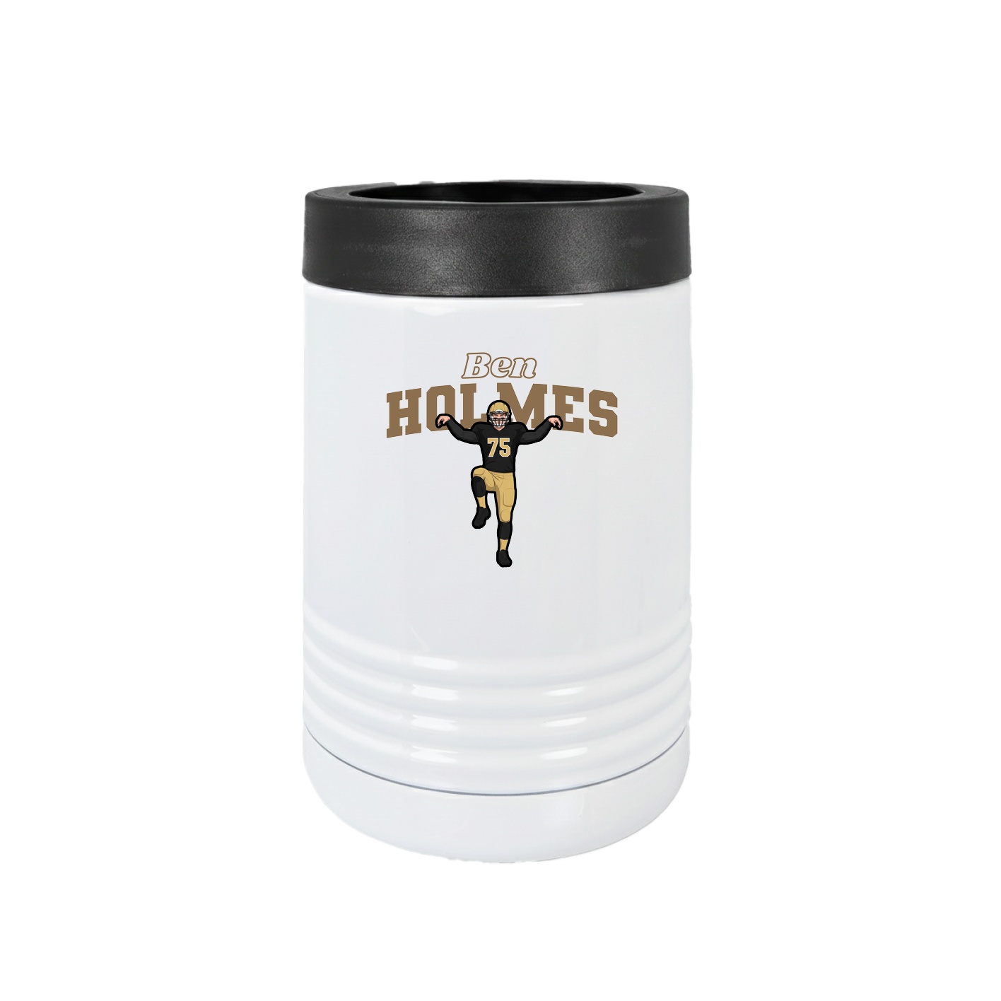 Beverage Holder — Name Arch in White