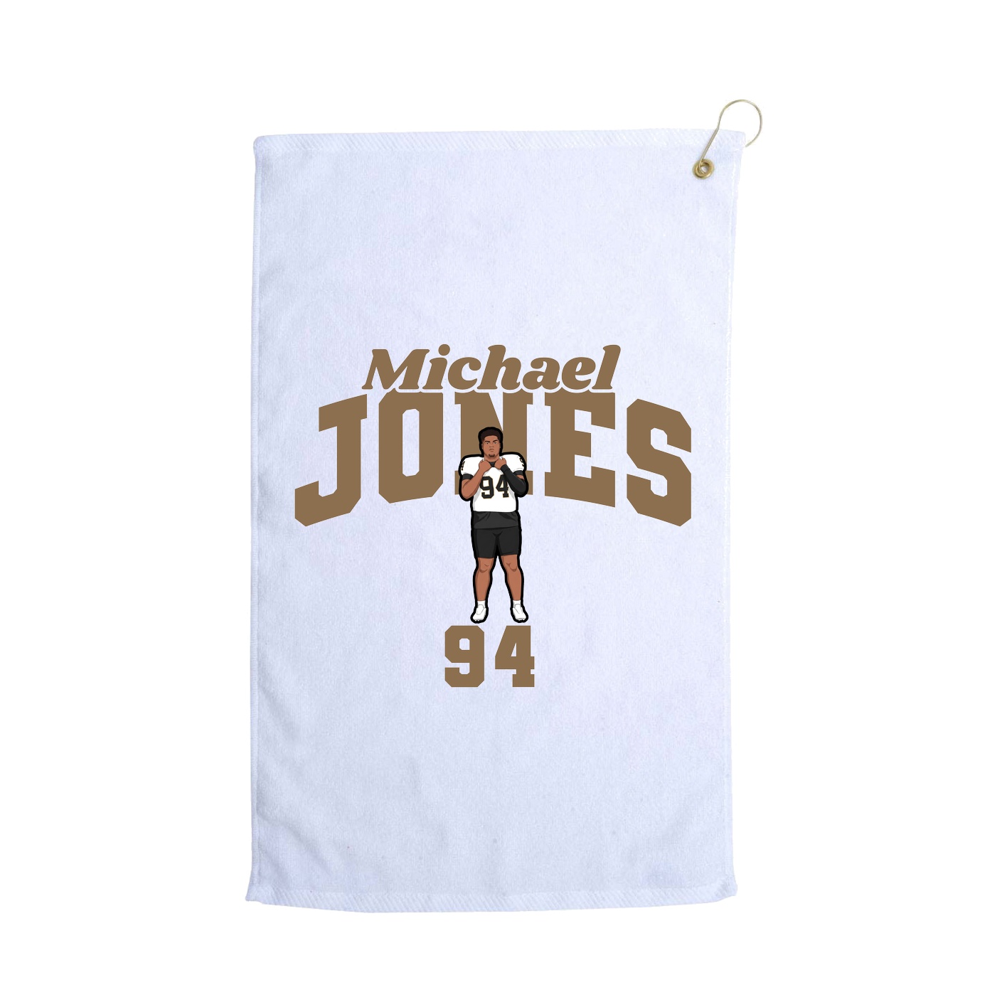 Golf Towel — Signature Arch in White