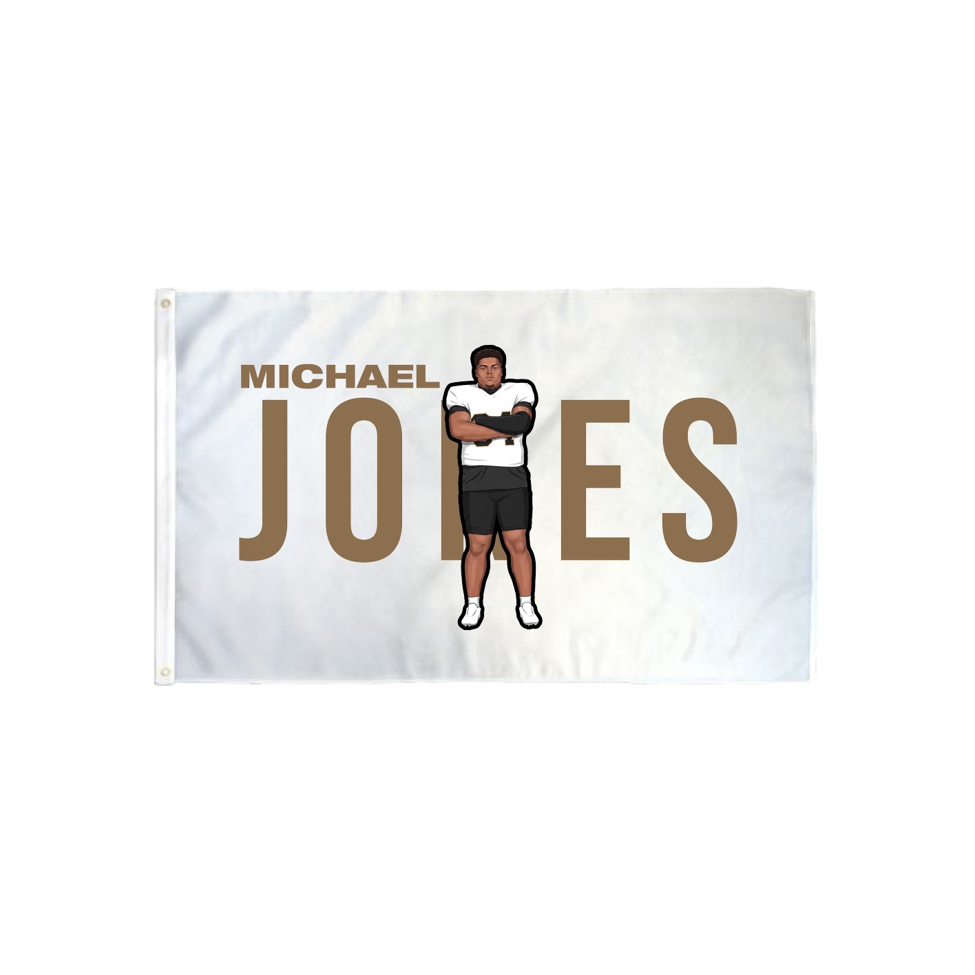 3x5 Flag — Player Name in Classic