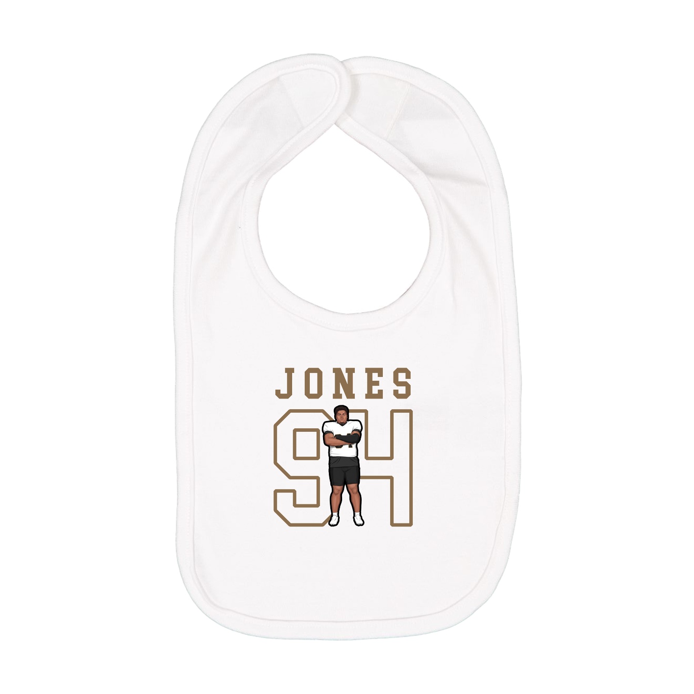 Infant Bib — Shirsey in White