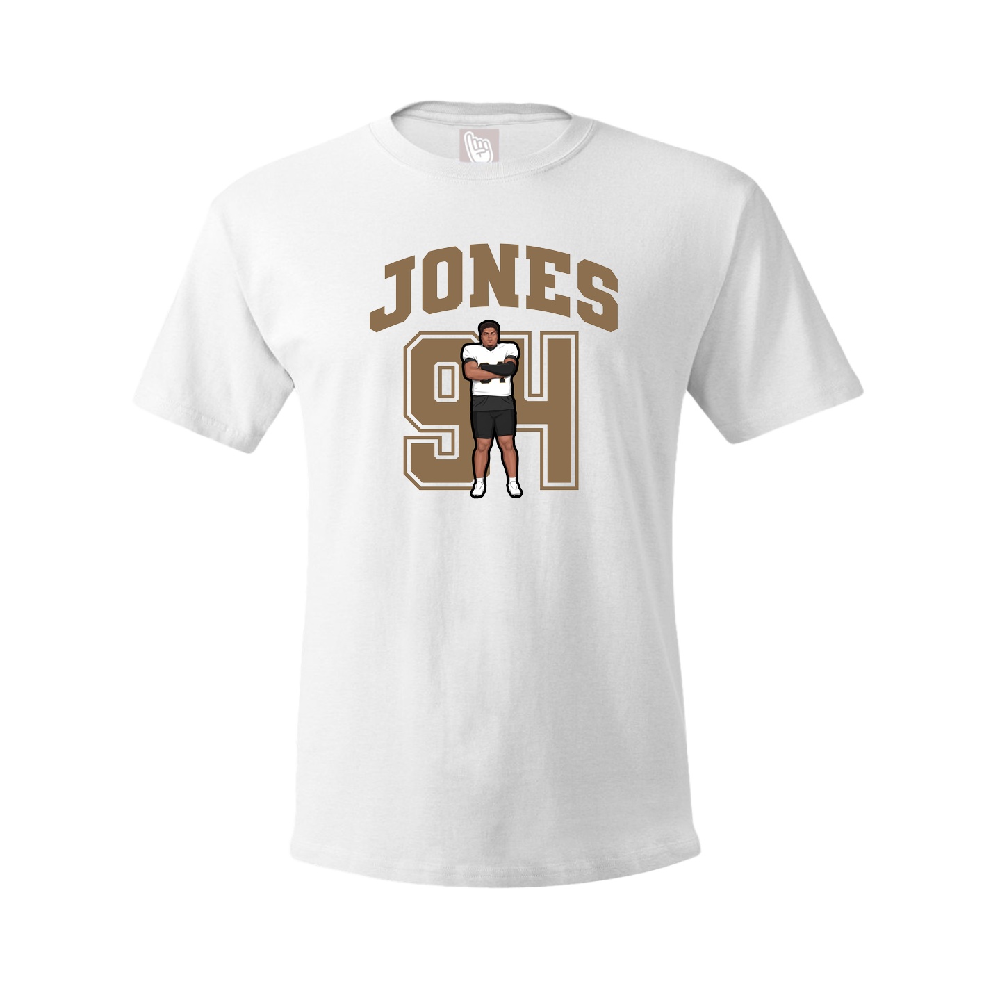 Youth Tee — Number in White