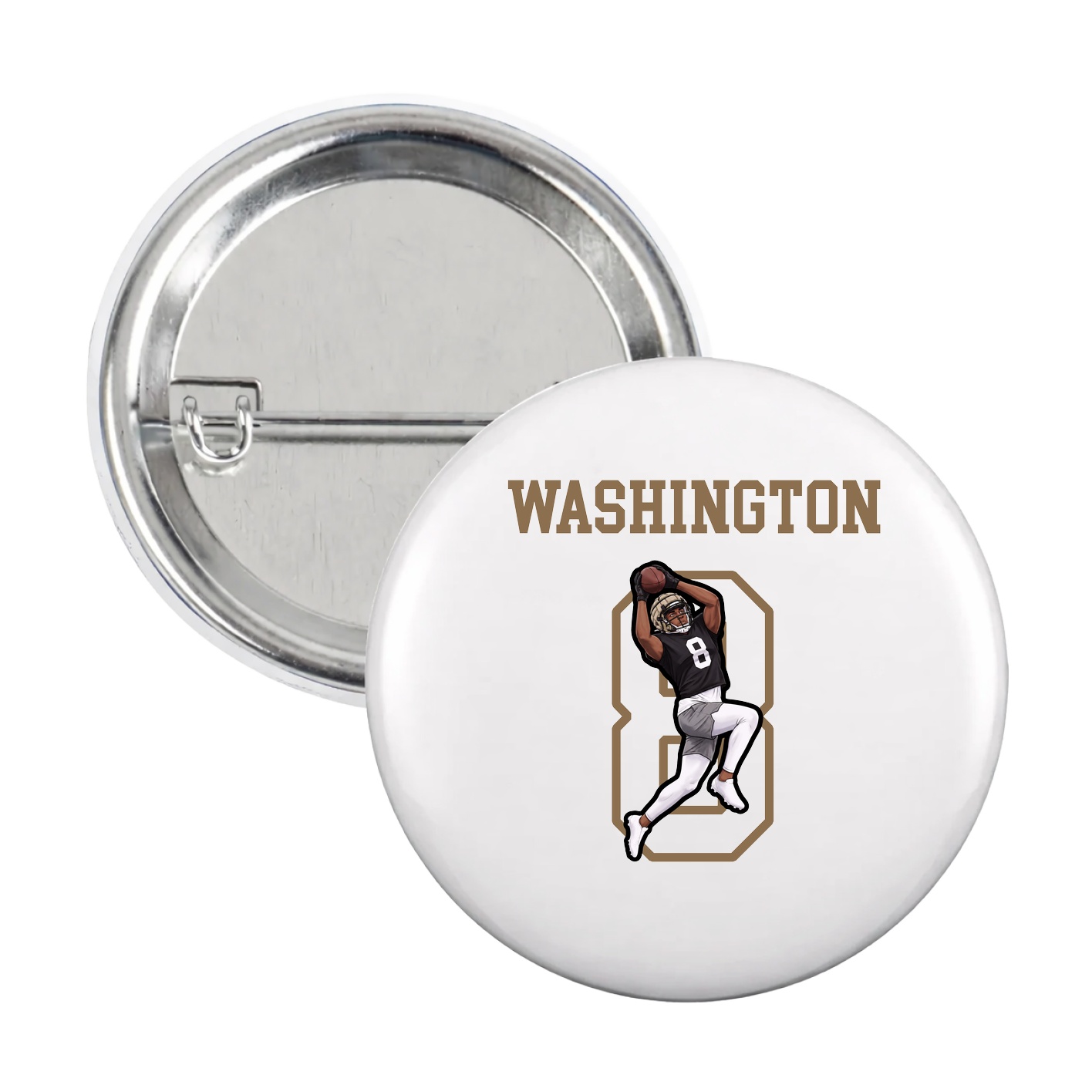 Game Day Button — Shirsey in White
