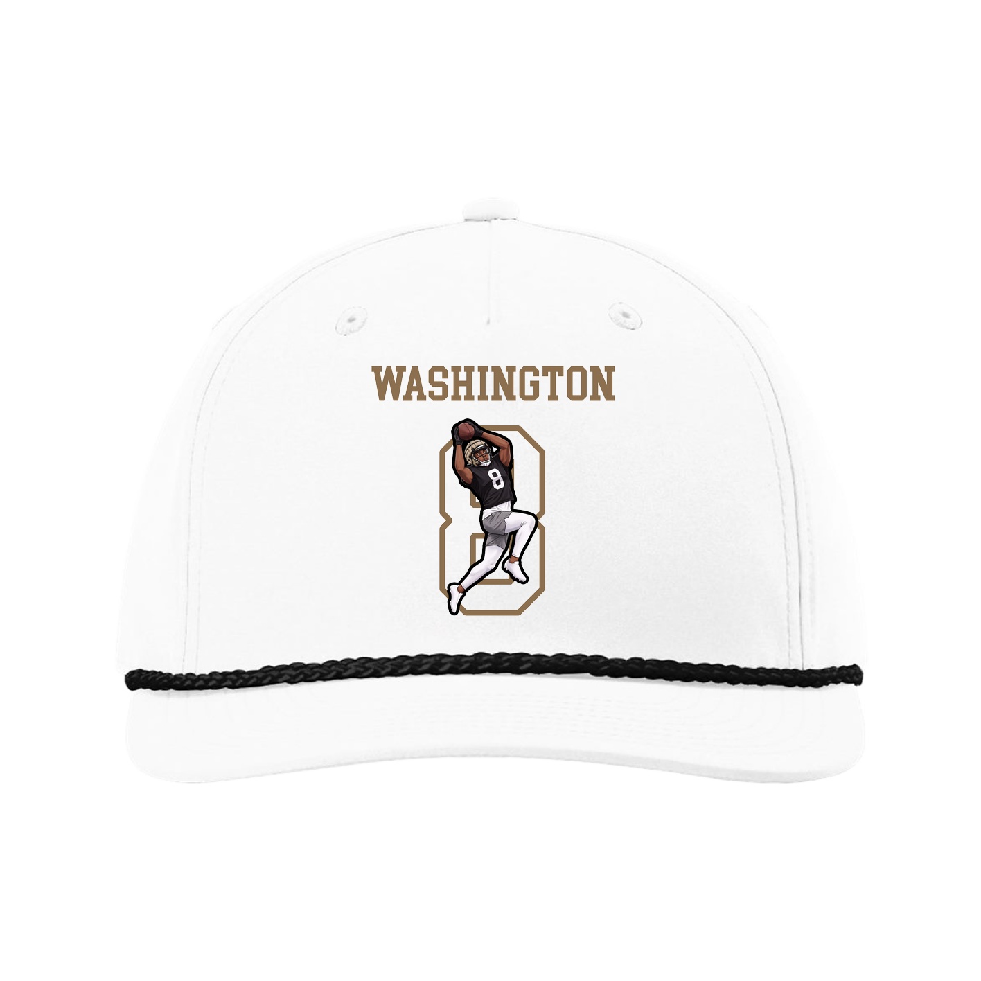Five-Panel Classic Rope Cap — Shirsey in White