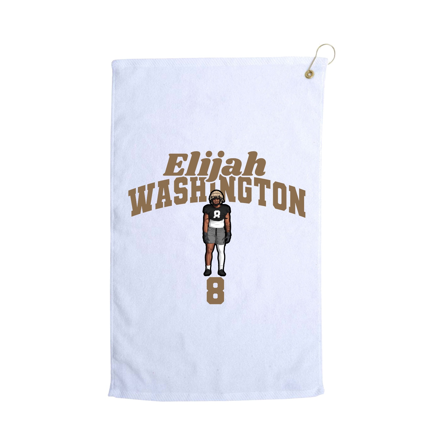 Golf Towel — Signature Arch in White