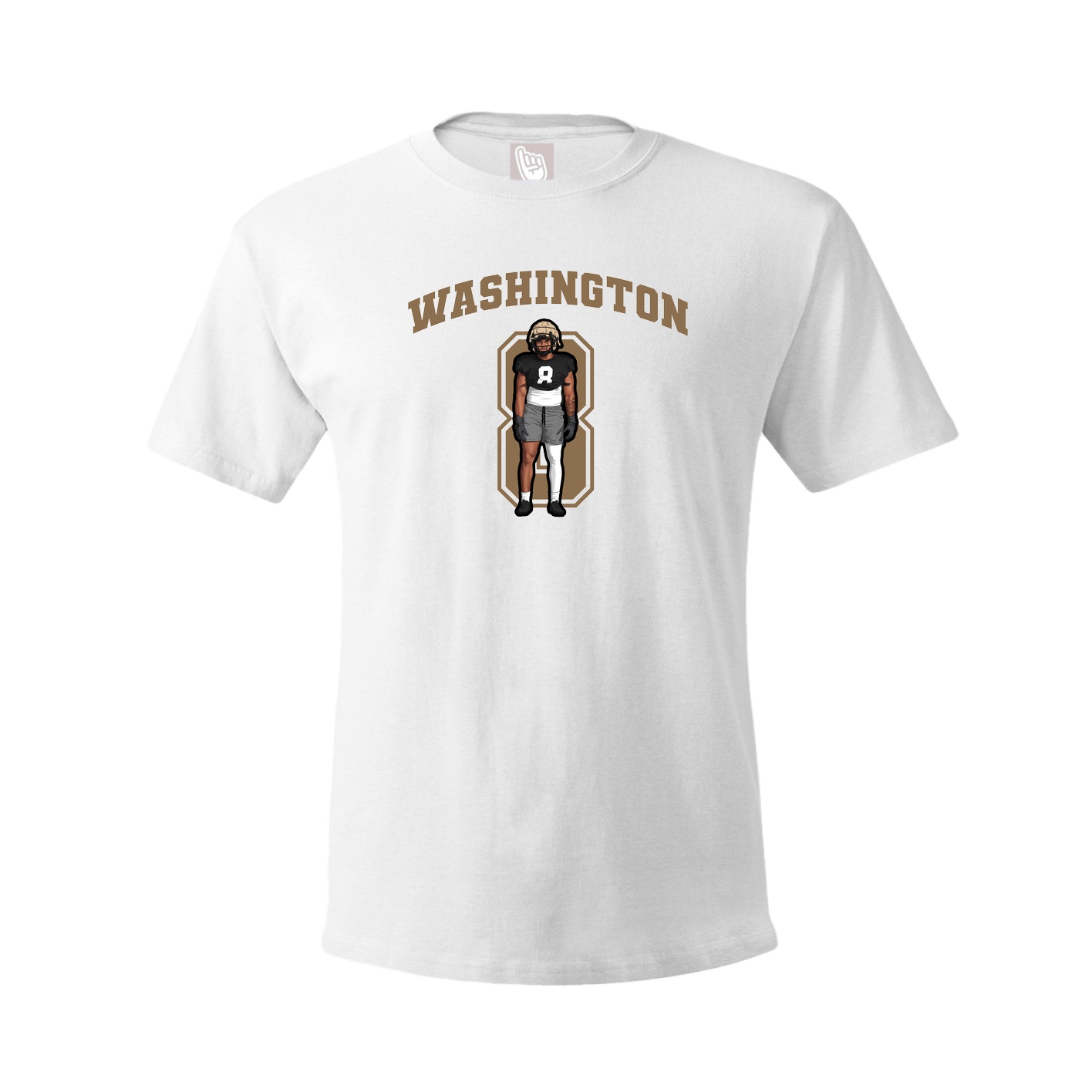 Youth Tee — Number in White