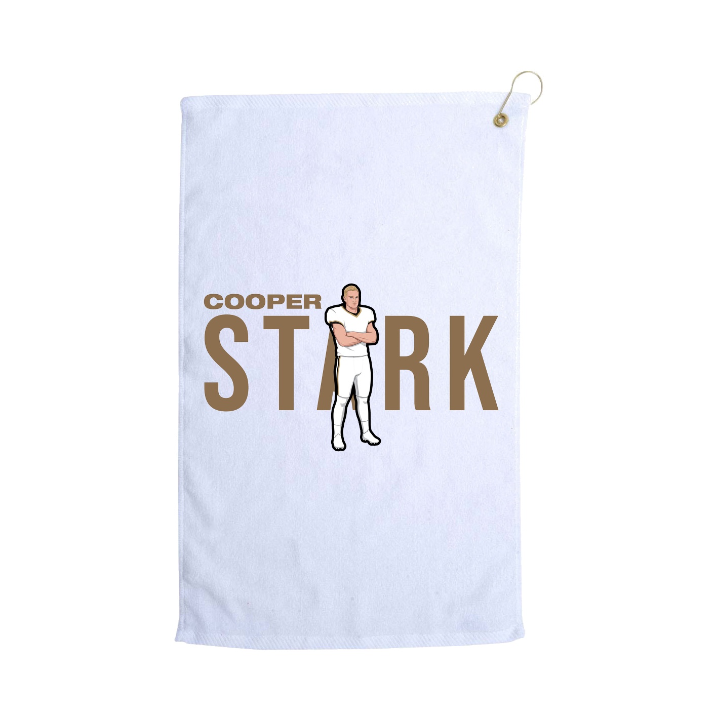 Golf Towel — Player Name in White