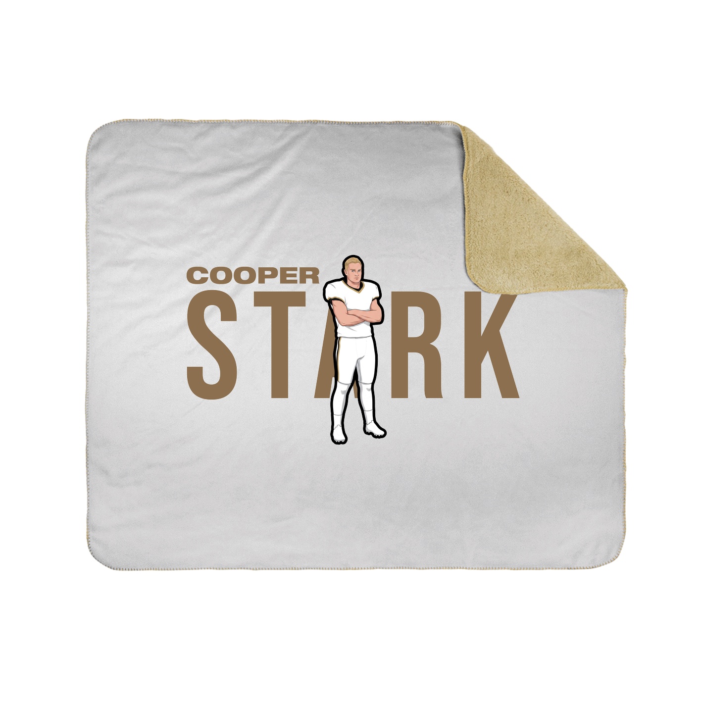 Throw Blanket — Player Name in White