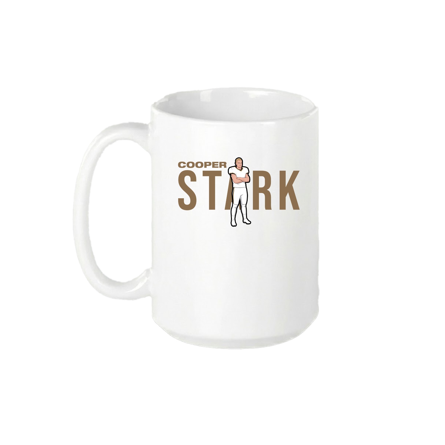 15oz Coffee Mug — Player Name in White