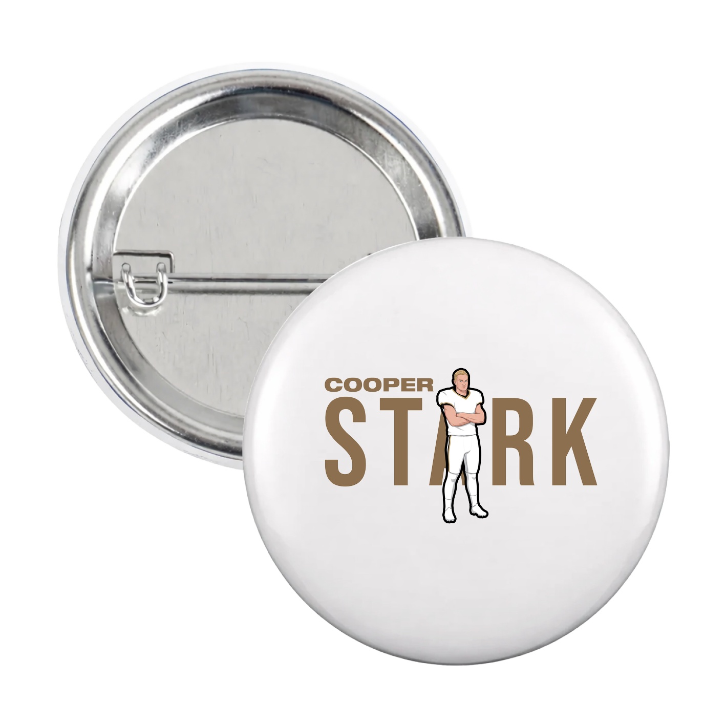 Game Day Button — Player Name in White