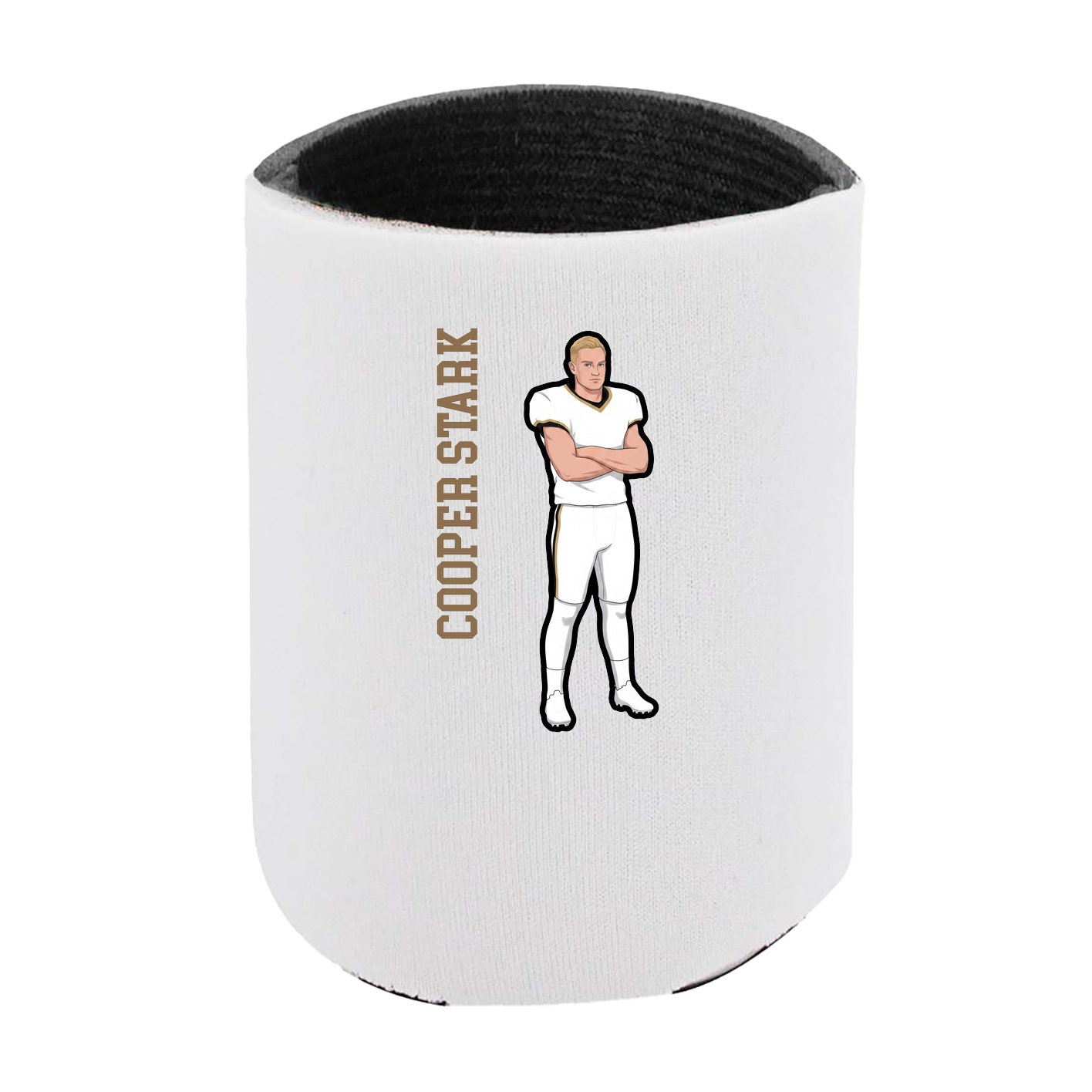 Can Holder — Name Vertical in White