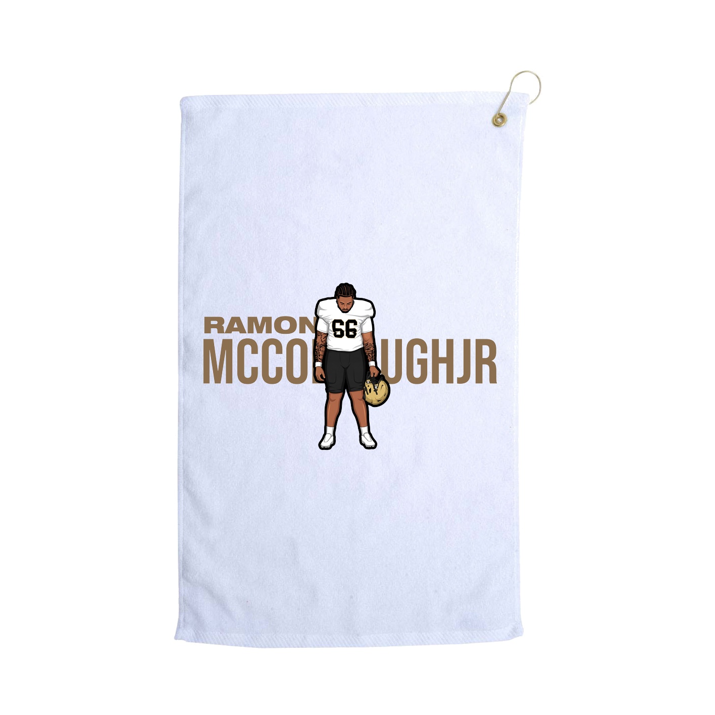 Golf Towel — Player Name in White