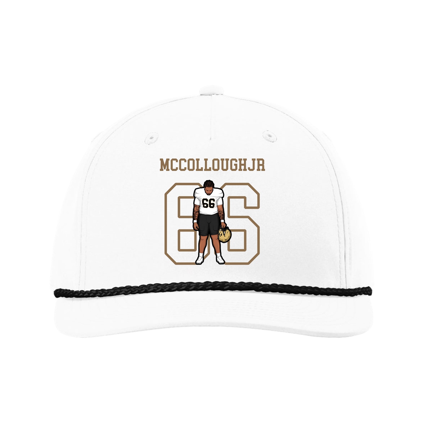 Five-Panel Classic Rope Cap — Shirsey in White