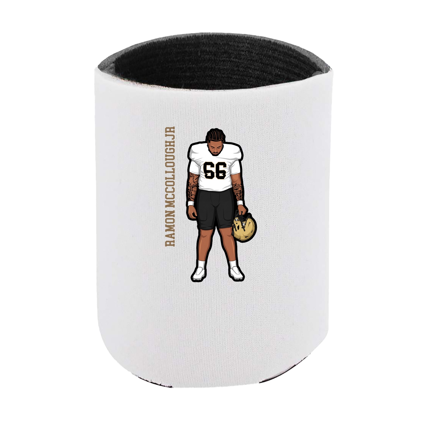 Can Holder — Name Vertical in White