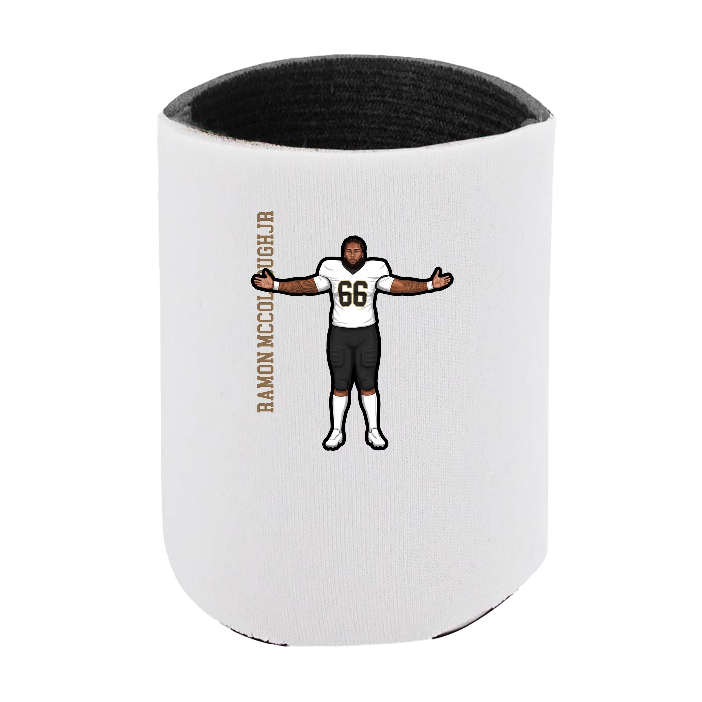 Can Holder — Name Vertical in White