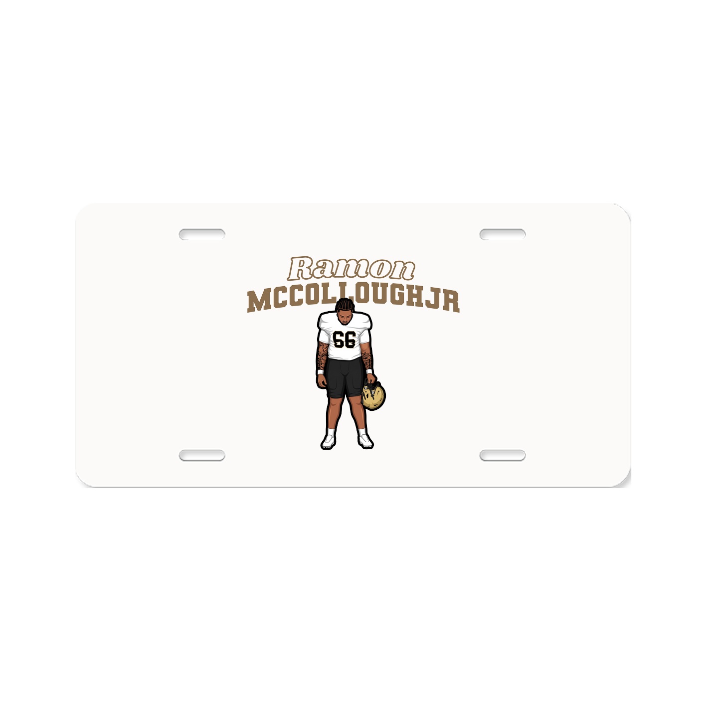 License Plate — Name Arch in Classic